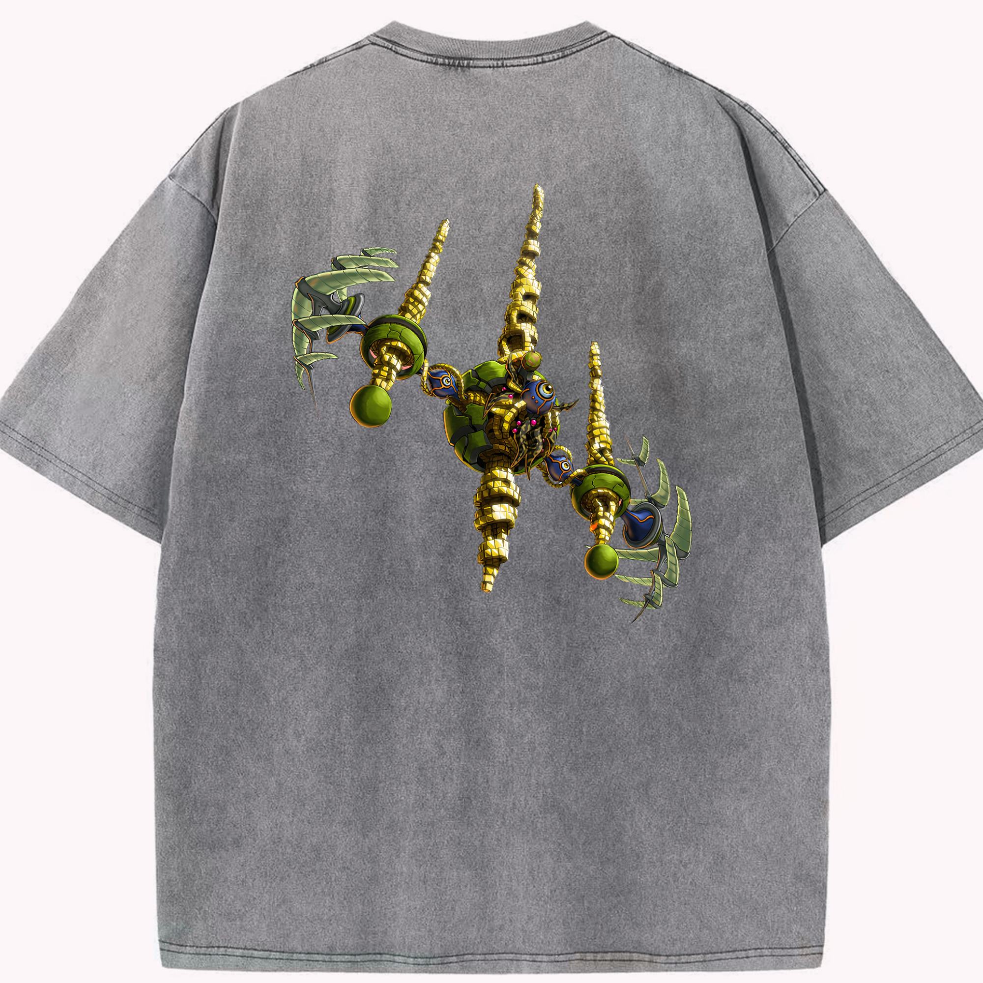 （画像用） 遊☆戯☆王 Yu-Gi-Oh! 綿100% ヴィンテージ風 半袖Tシャツ（背面プリント）