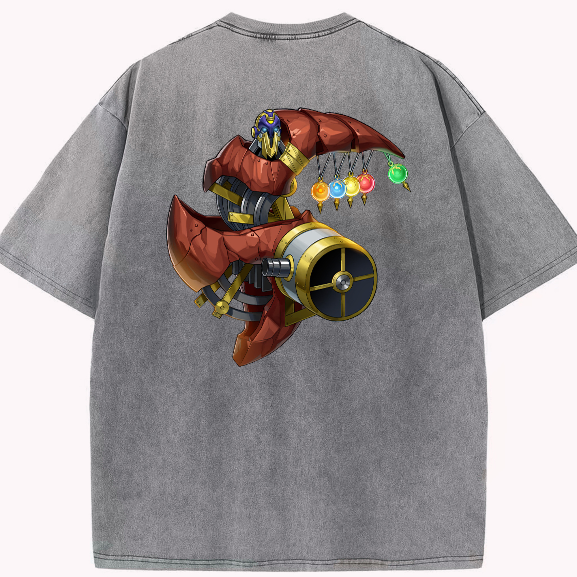 （画像用） 遊☆戯☆王 Yu-Gi-Oh! 綿100% ヴィンテージ風 半袖Tシャツ（背面プリント）