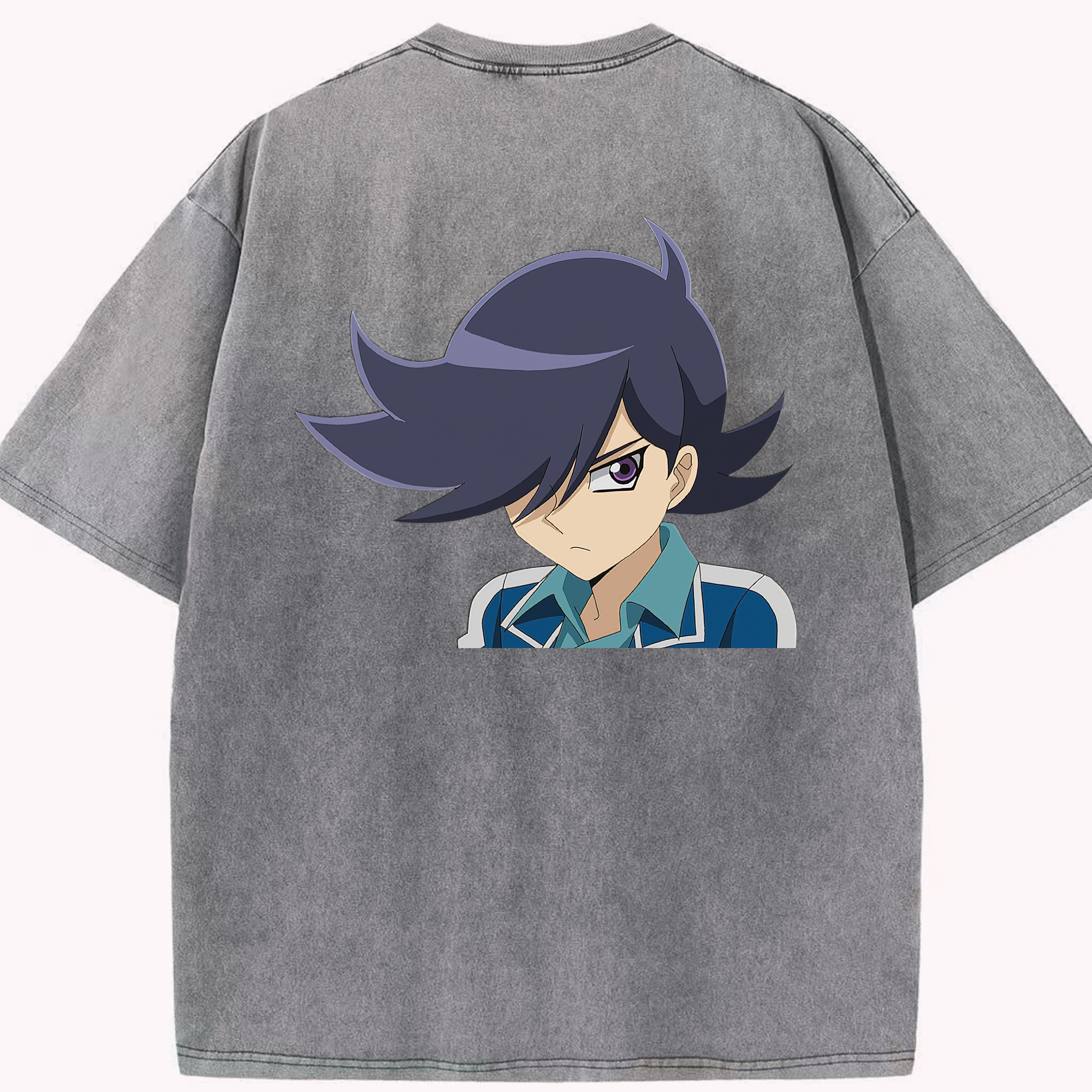 （画像用） 遊☆戯☆王 Yu-Gi-Oh! 綿100% ヴィンテージ風 半袖Tシャツ（背面プリント）