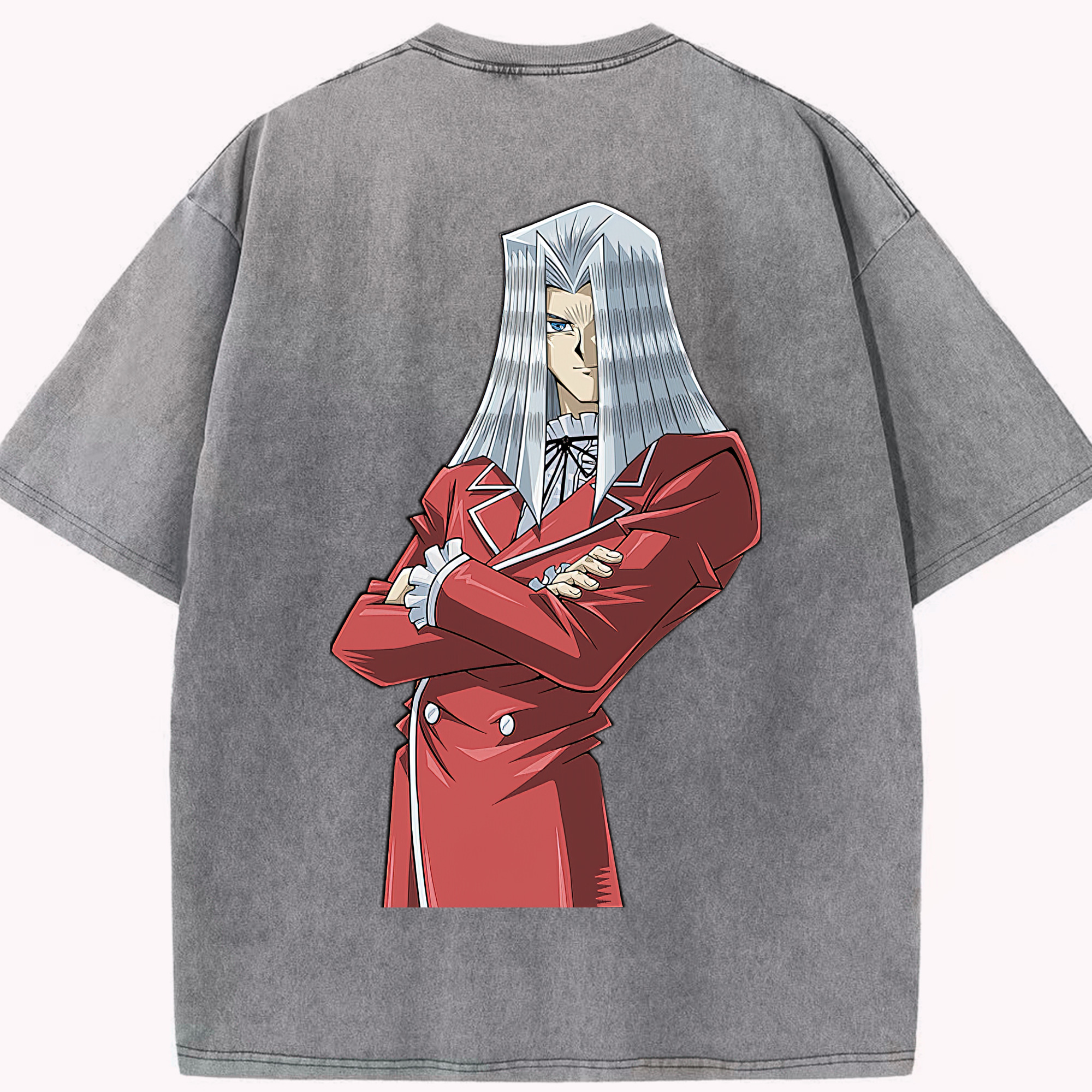 （画像用） 遊☆戯☆王 Yu-Gi-Oh! 綿100% ヴィンテージ風 半袖Tシャツ（背面プリント）