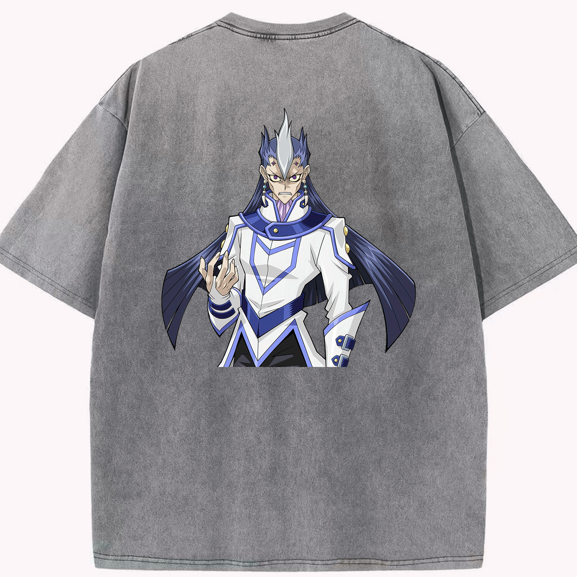 （画像用） 遊☆戯☆王 Yu-Gi-Oh! 綿100% ヴィンテージ風 半袖Tシャツ（背面プリント）