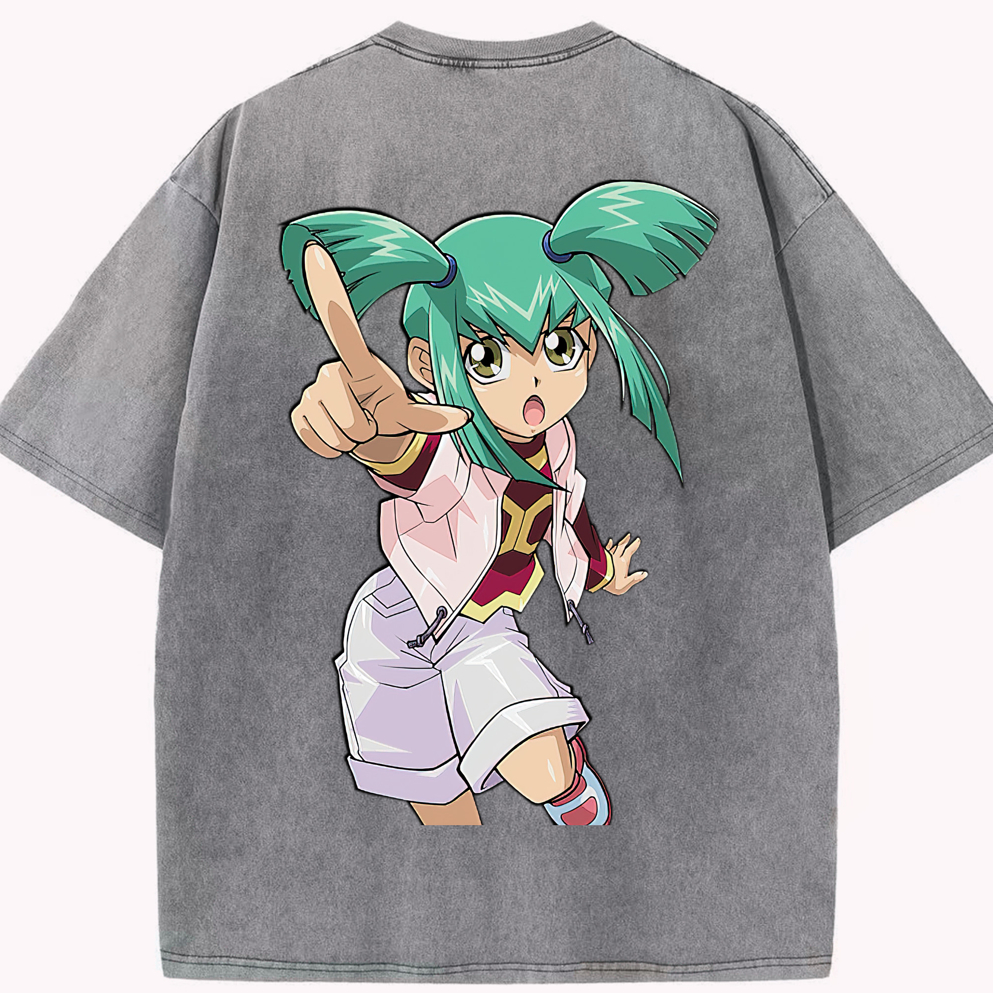 （画像用） 遊☆戯☆王 Yu-Gi-Oh! 綿100% ヴィンテージ風 半袖Tシャツ（背面プリント）