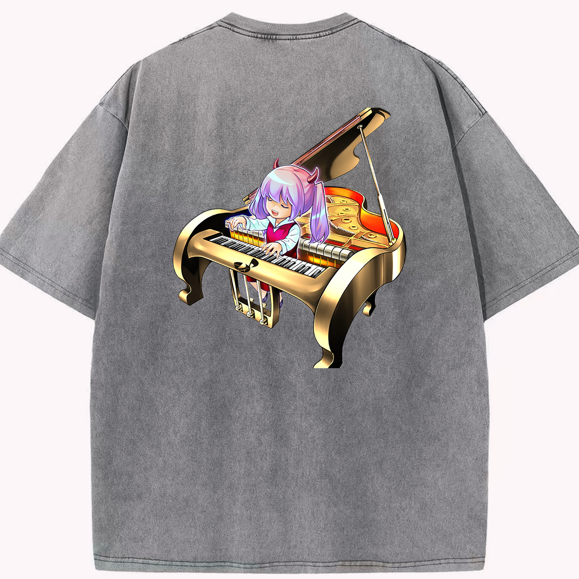 （画像用） 遊☆戯☆王 Yu-Gi-Oh! 綿100% ヴィンテージ風 半袖Tシャツ（背面プリント）