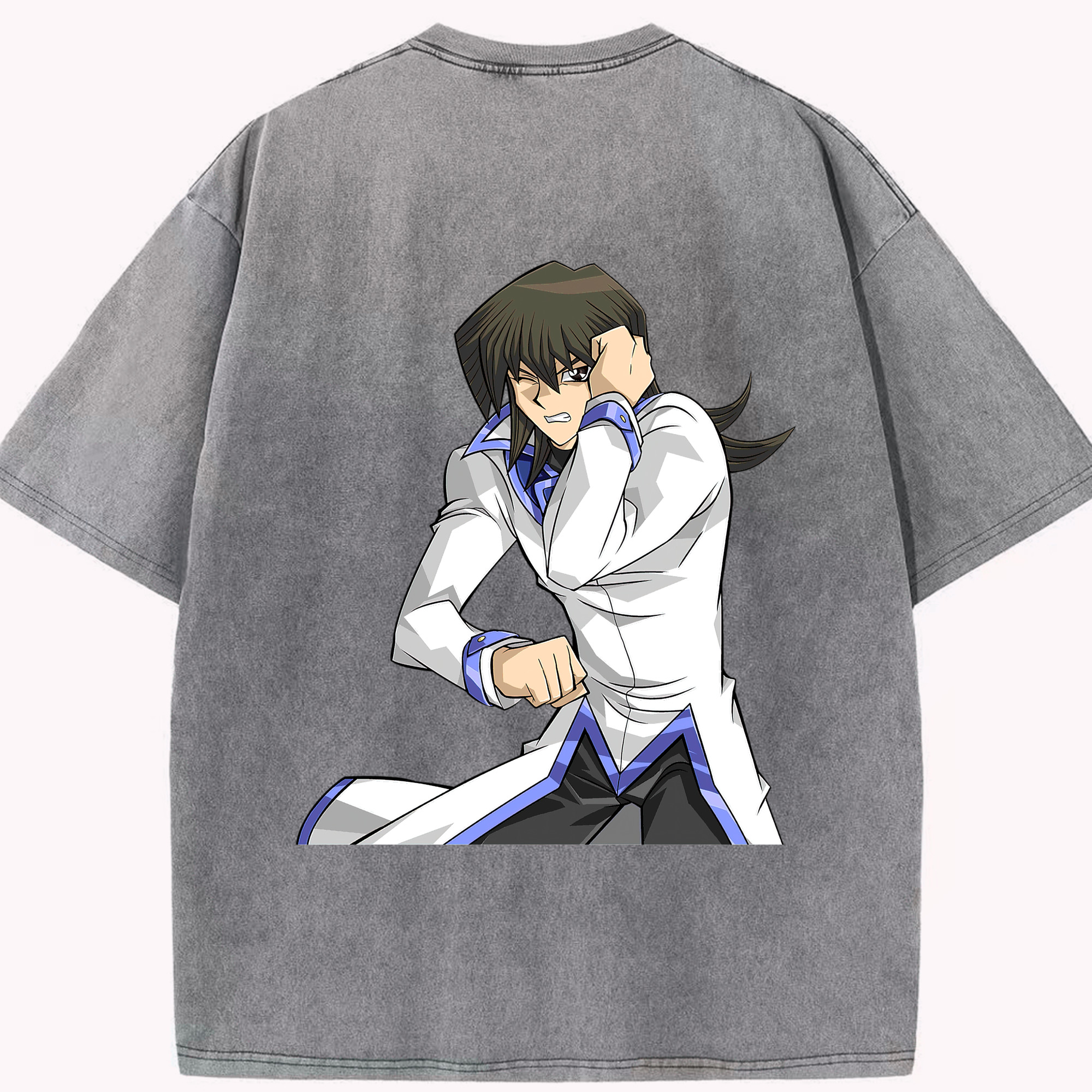 （画像用） 遊☆戯☆王 Yu-Gi-Oh! 綿100% ヴィンテージ風 半袖Tシャツ（背面プリント）