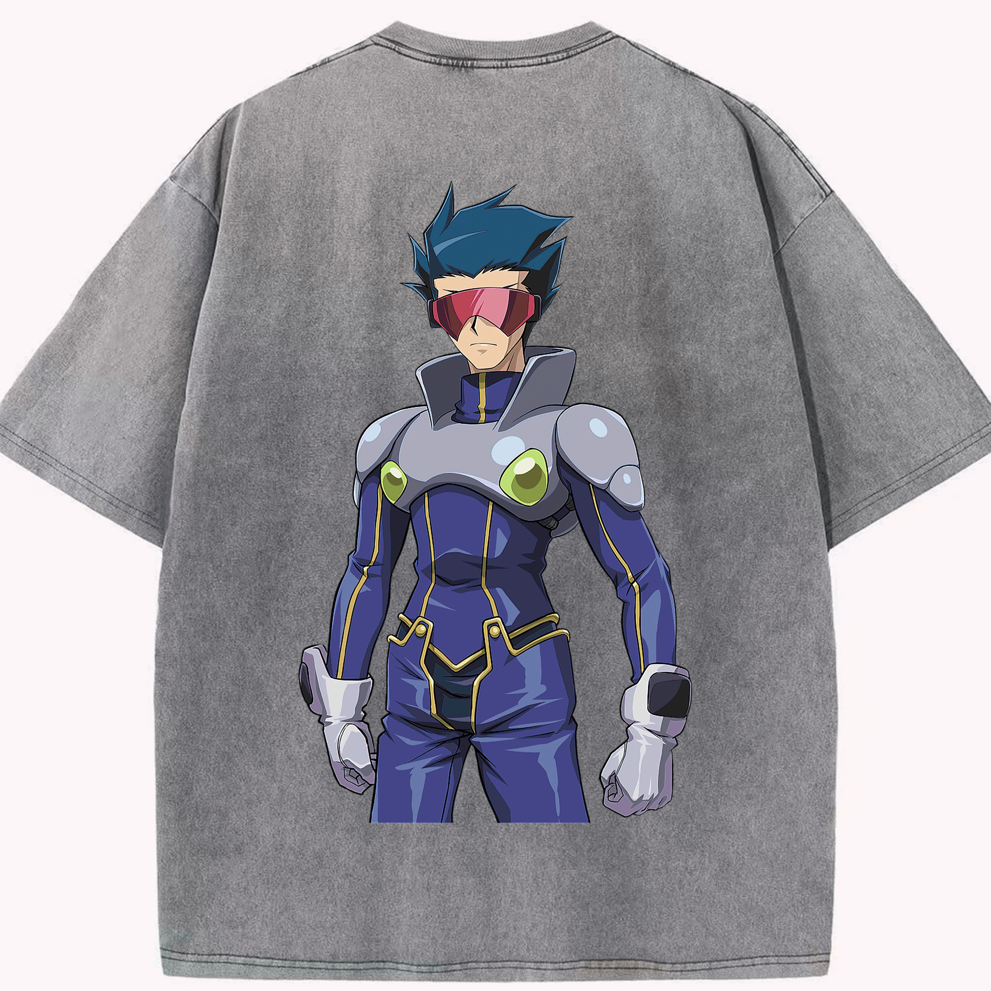（画像用） 遊☆戯☆王 Yu-Gi-Oh! 綿100% ヴィンテージ風 半袖Tシャツ（背面プリント）