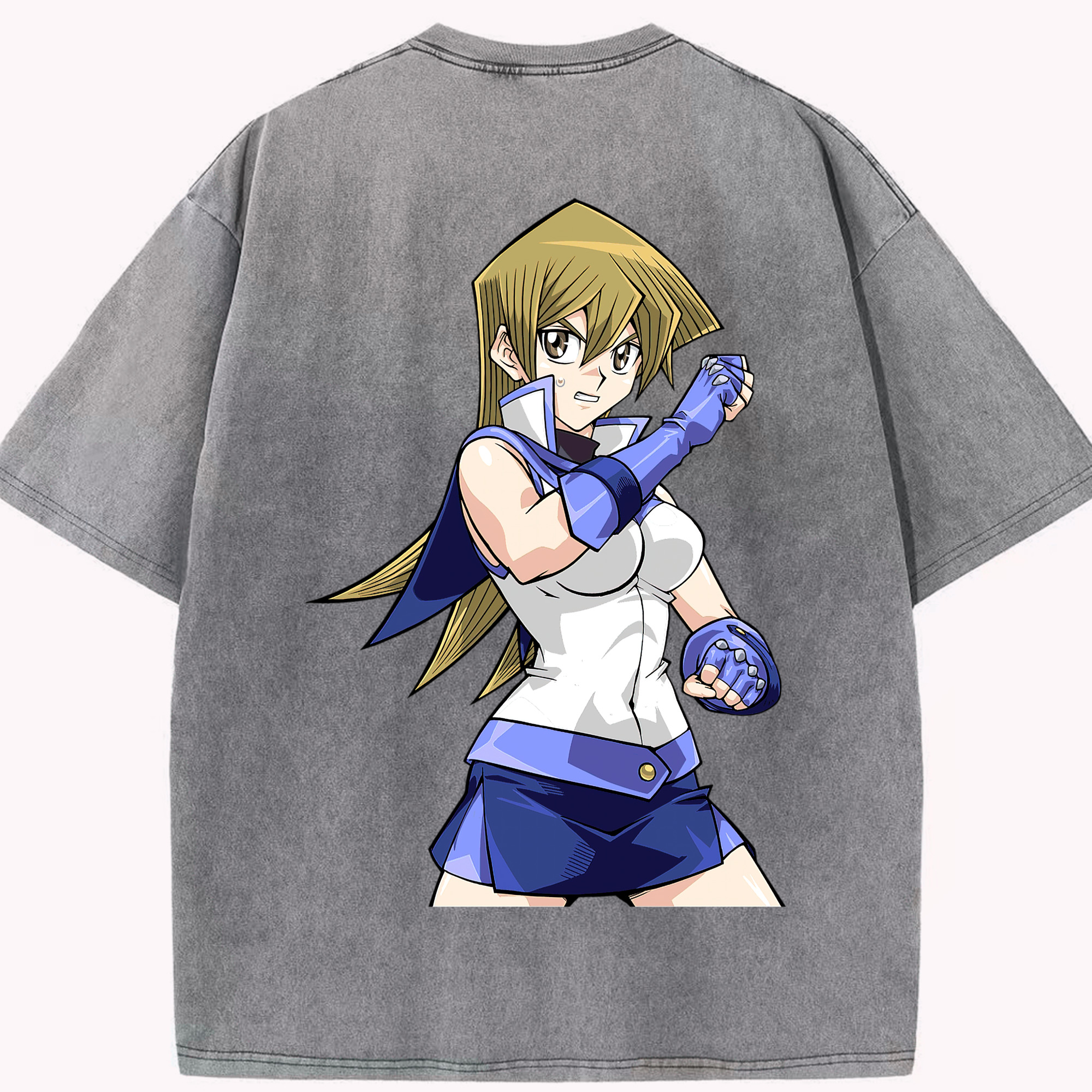 （画像用） 遊☆戯☆王 Yu-Gi-Oh! 綿100% ヴィンテージ風 半袖Tシャツ（背面プリント）
