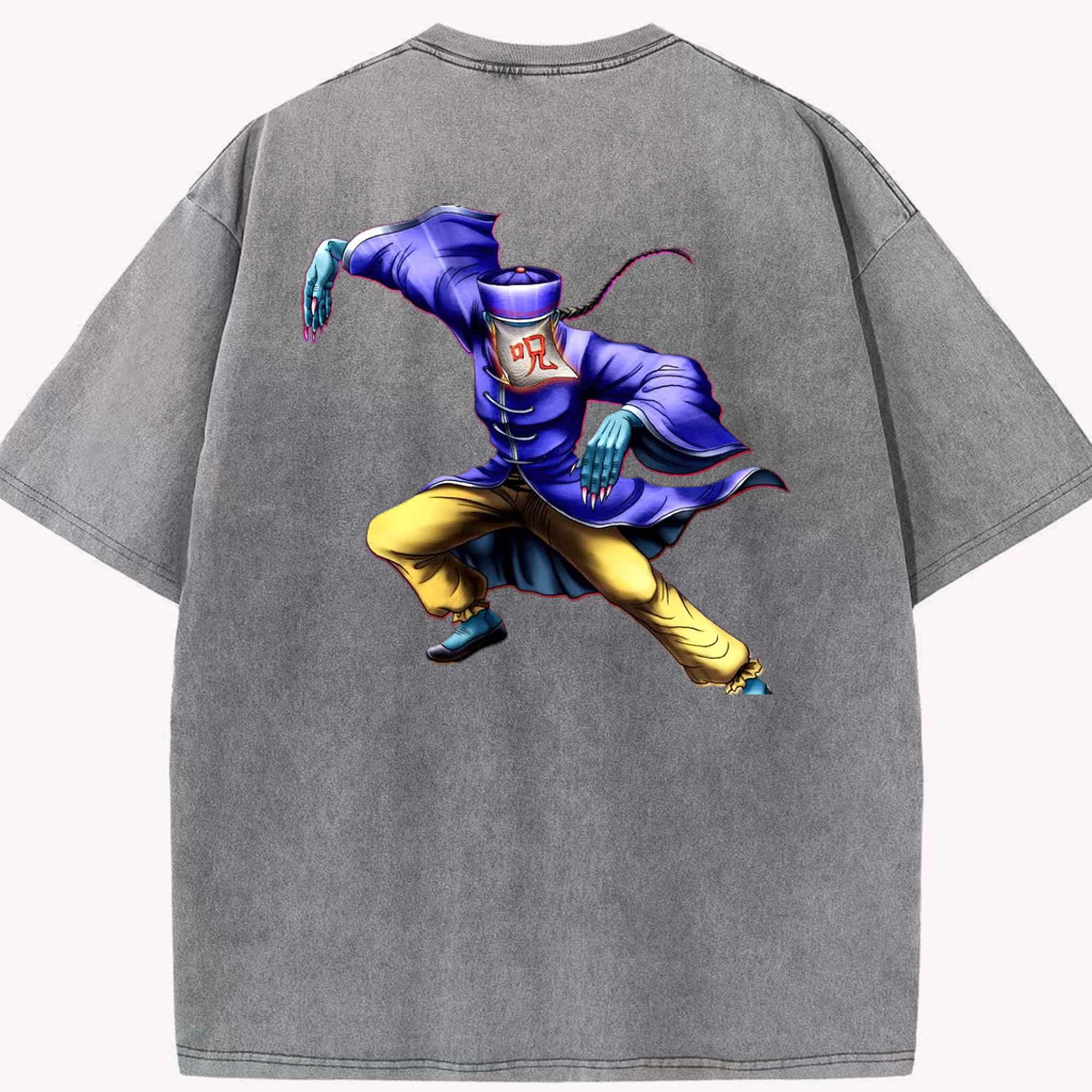 （画像用） 遊☆戯☆王 Yu-Gi-Oh! 綿100% ヴィンテージ風 半袖Tシャツ（背面プリント）