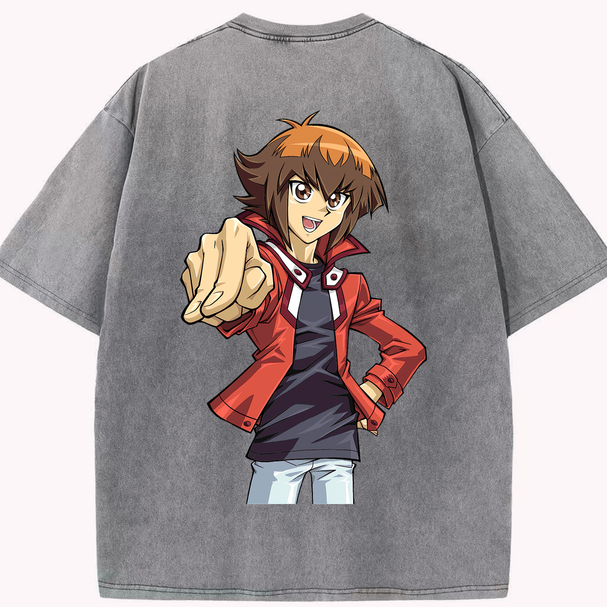 （画像用） 遊☆戯☆王 Yu-Gi-Oh! 綿100% ヴィンテージ風 半袖Tシャツ（背面プリント）