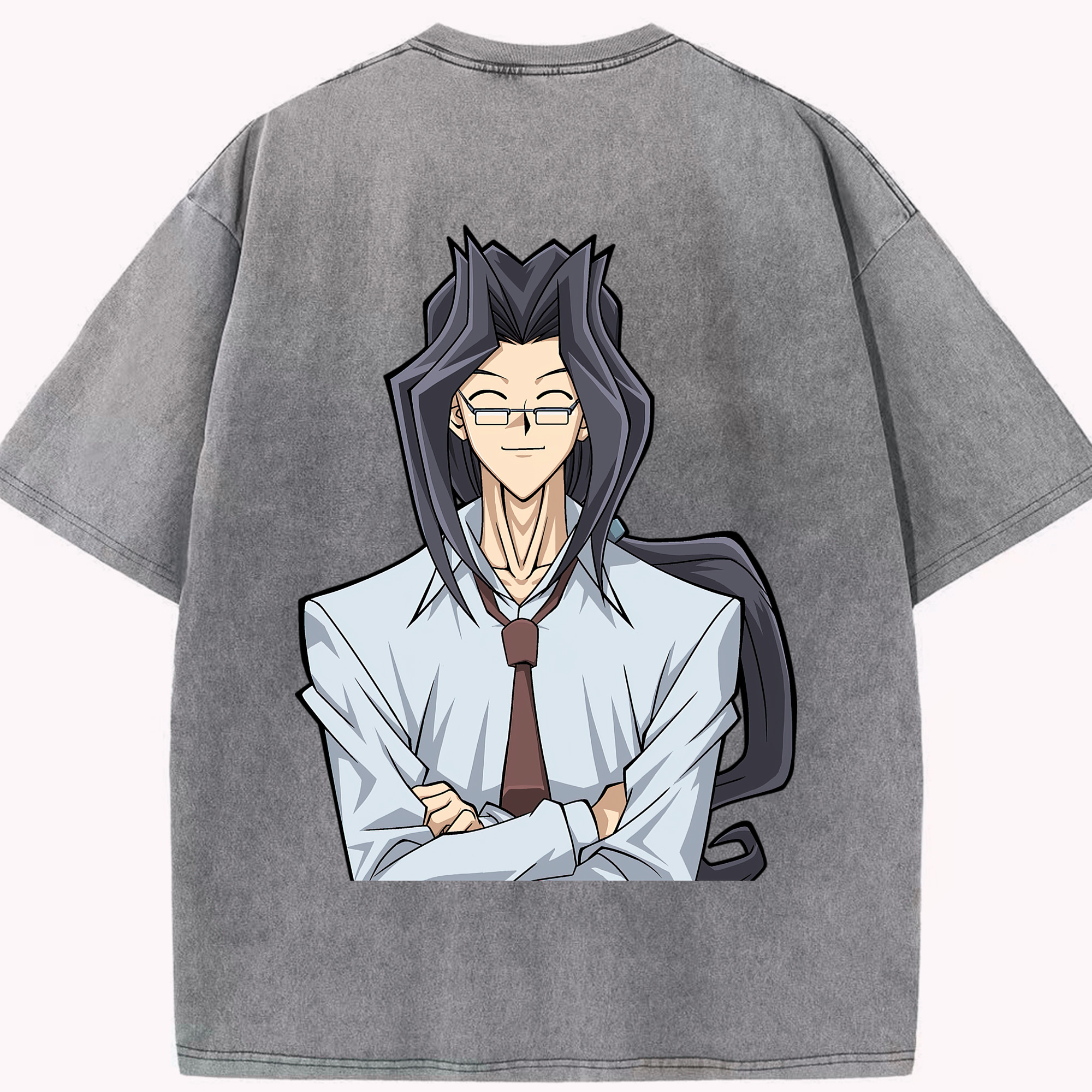 （画像用） 遊☆戯☆王 Yu-Gi-Oh! 綿100% ヴィンテージ風 半袖Tシャツ（背面プリント）