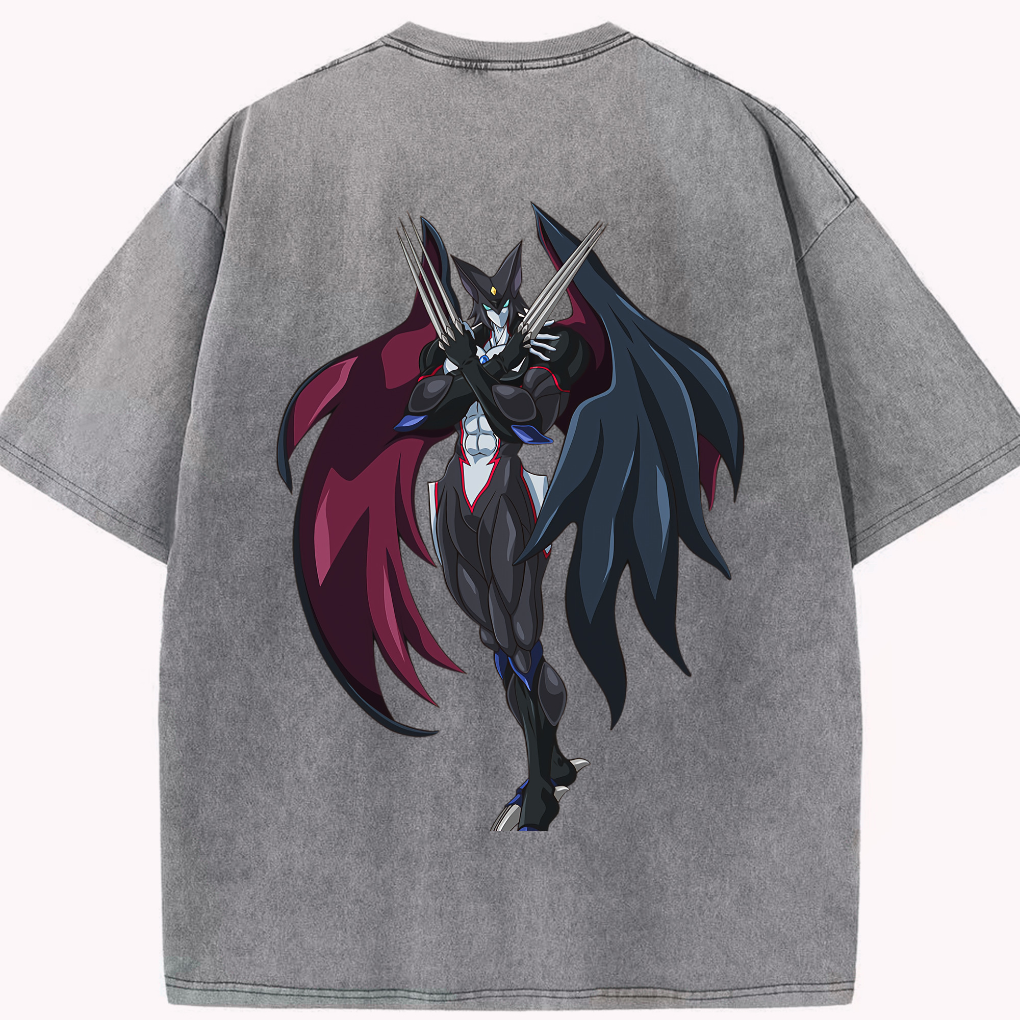 （画像用） 遊☆戯☆王 Yu-Gi-Oh! 綿100% ヴィンテージ風 半袖Tシャツ（背面プリント）