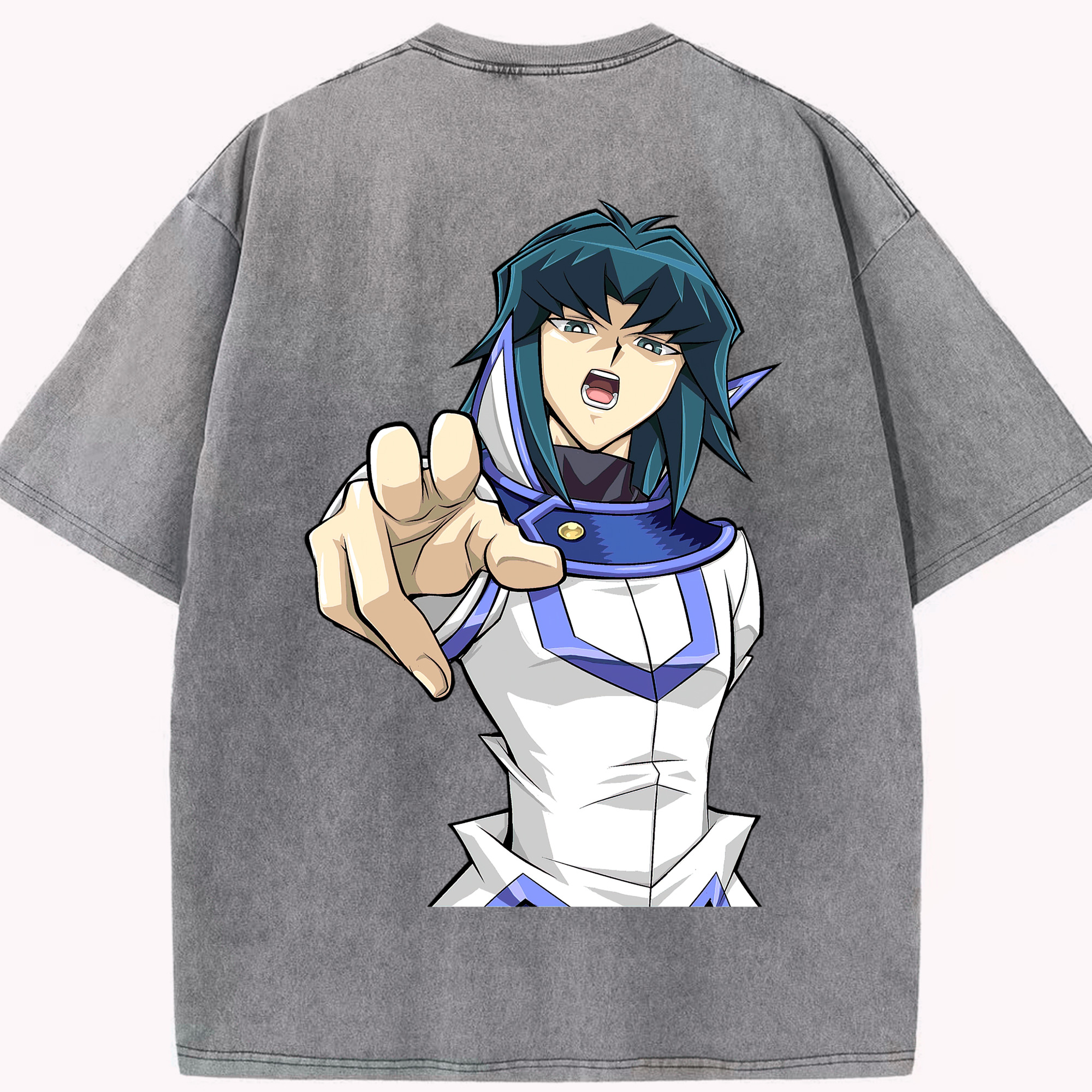 （画像用） 遊☆戯☆王 Yu-Gi-Oh! 綿100% ヴィンテージ風 半袖Tシャツ（背面プリント）
