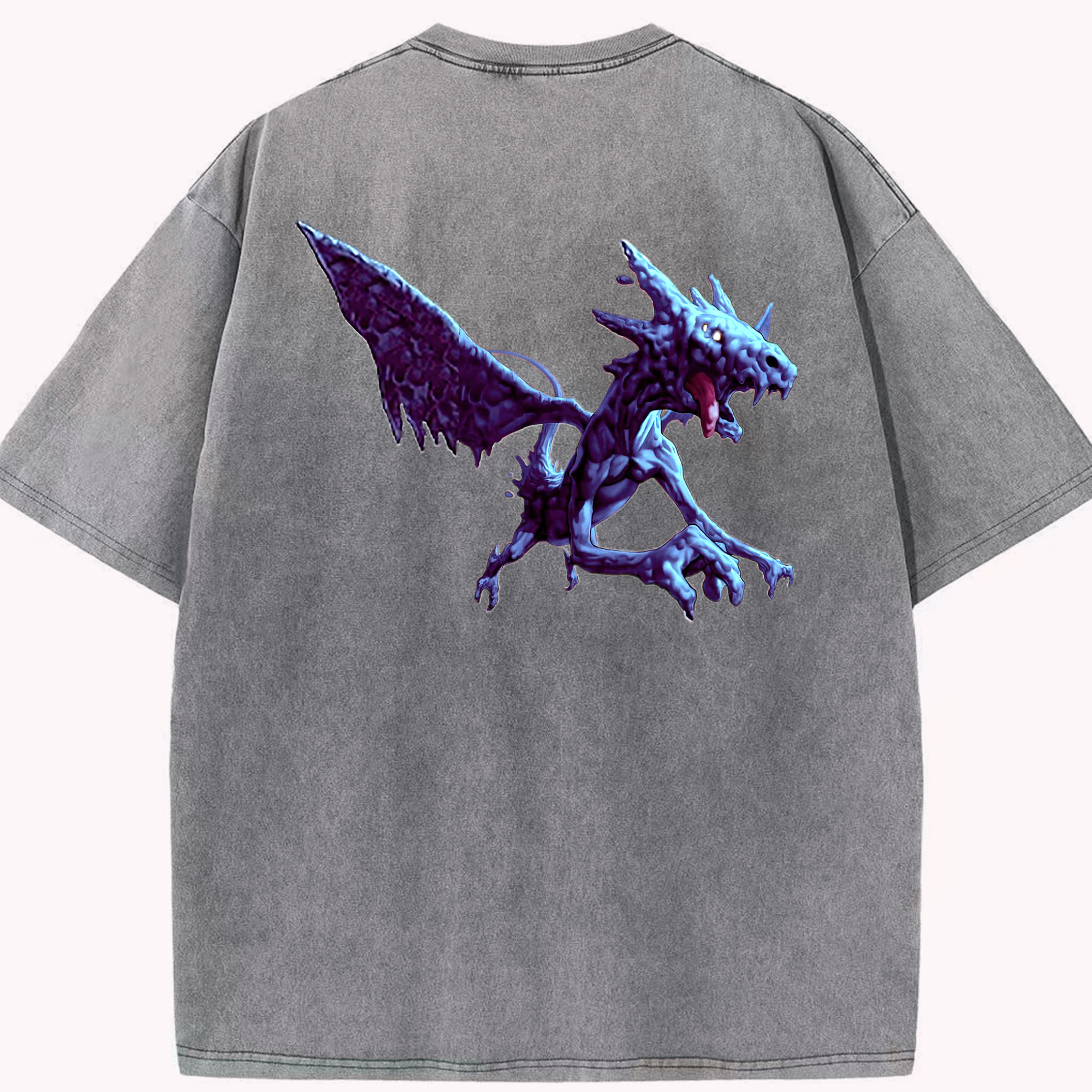 （画像用） 遊☆戯☆王 Yu-Gi-Oh! 綿100% ヴィンテージ風 半袖Tシャツ（背面プリント）