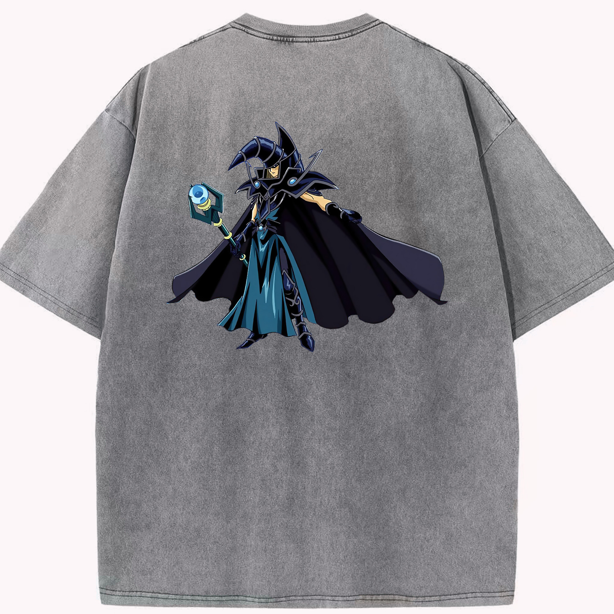 （画像用） 遊☆戯☆王 Yu-Gi-Oh! 綿100% ヴィンテージ風 半袖Tシャツ（背面プリント）