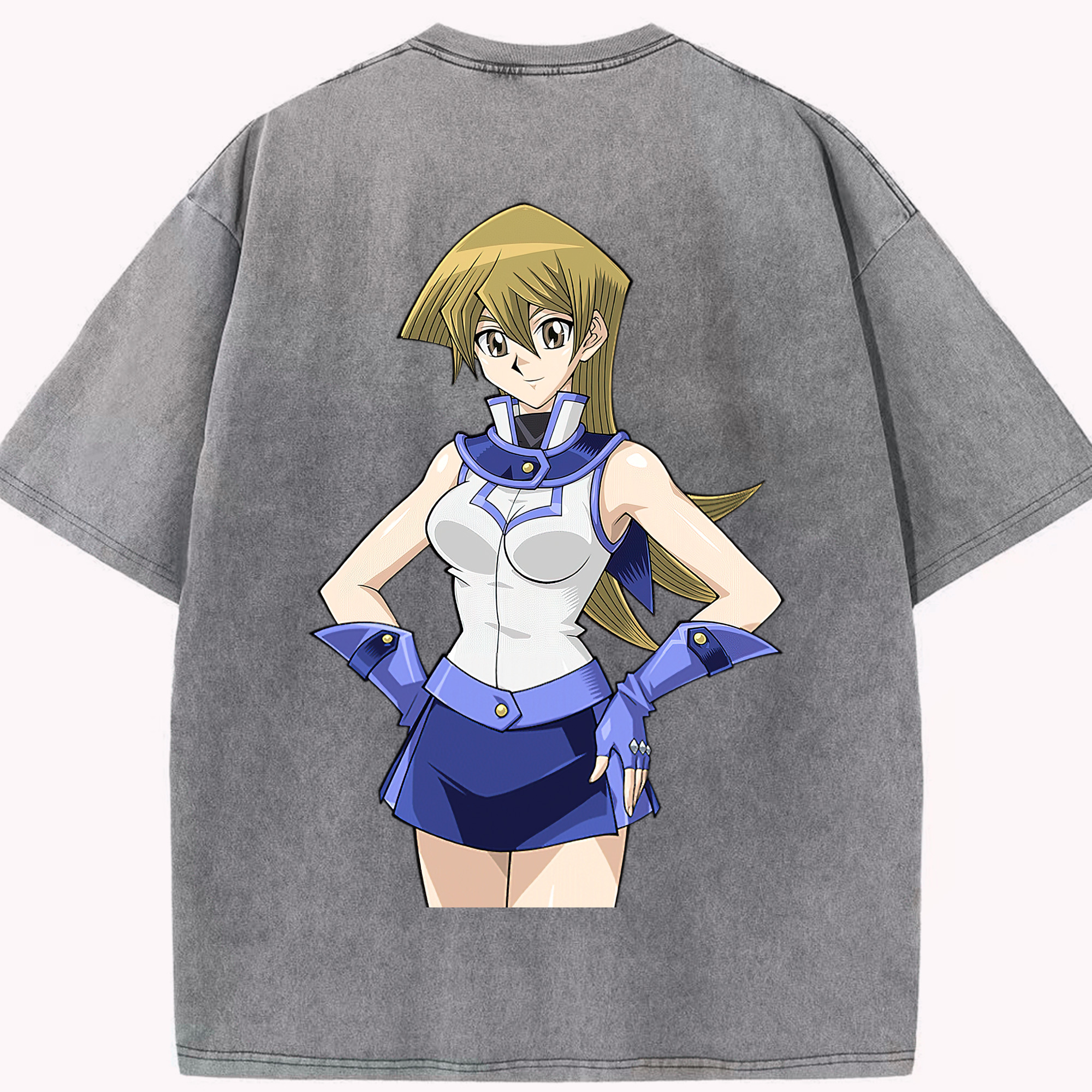 （画像用） 遊☆戯☆王 Yu-Gi-Oh! 綿100% ヴィンテージ風 半袖Tシャツ（背面プリント）