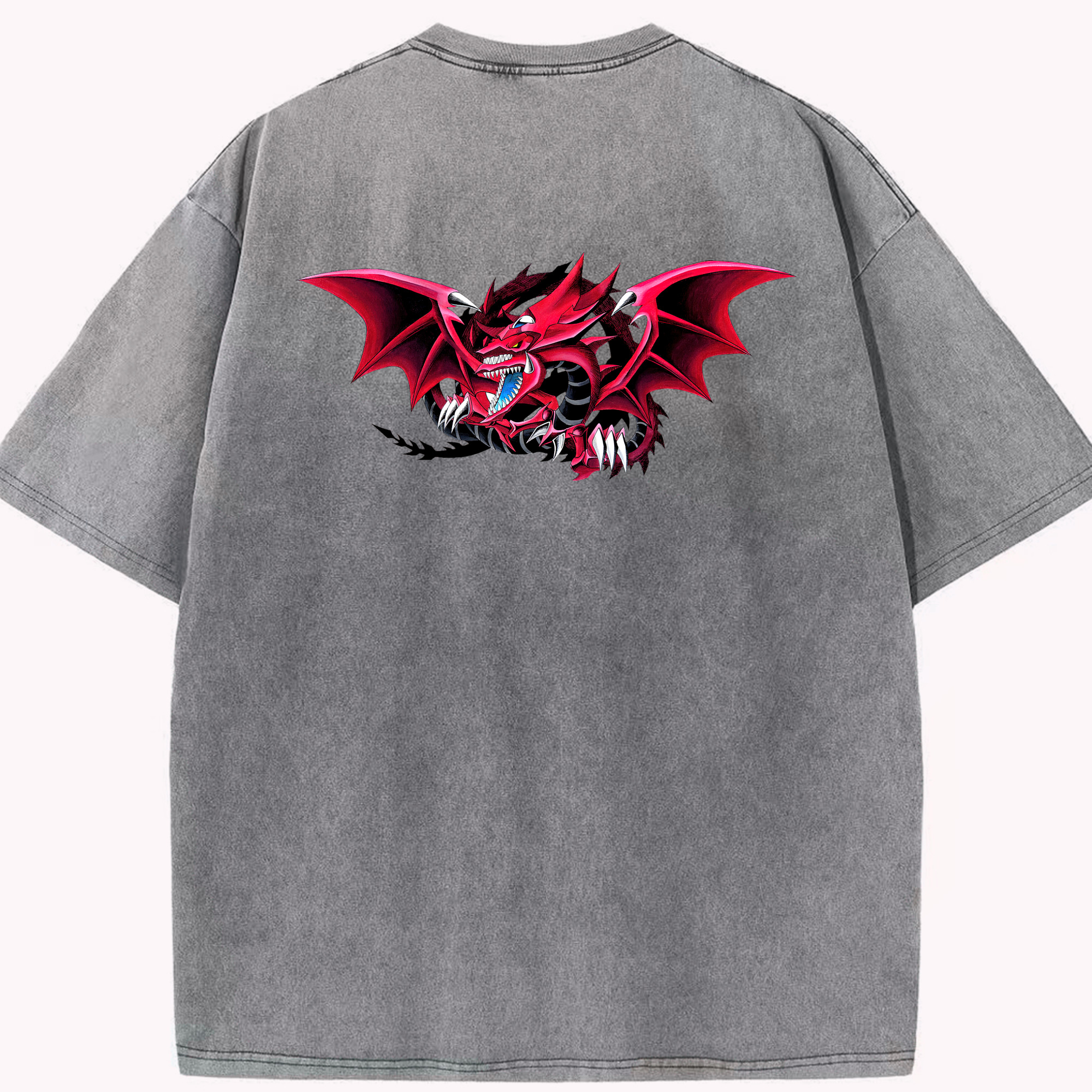 （画像用） 遊☆戯☆王 Yu-Gi-Oh! 綿100% ヴィンテージ風 半袖Tシャツ（背面プリント）
