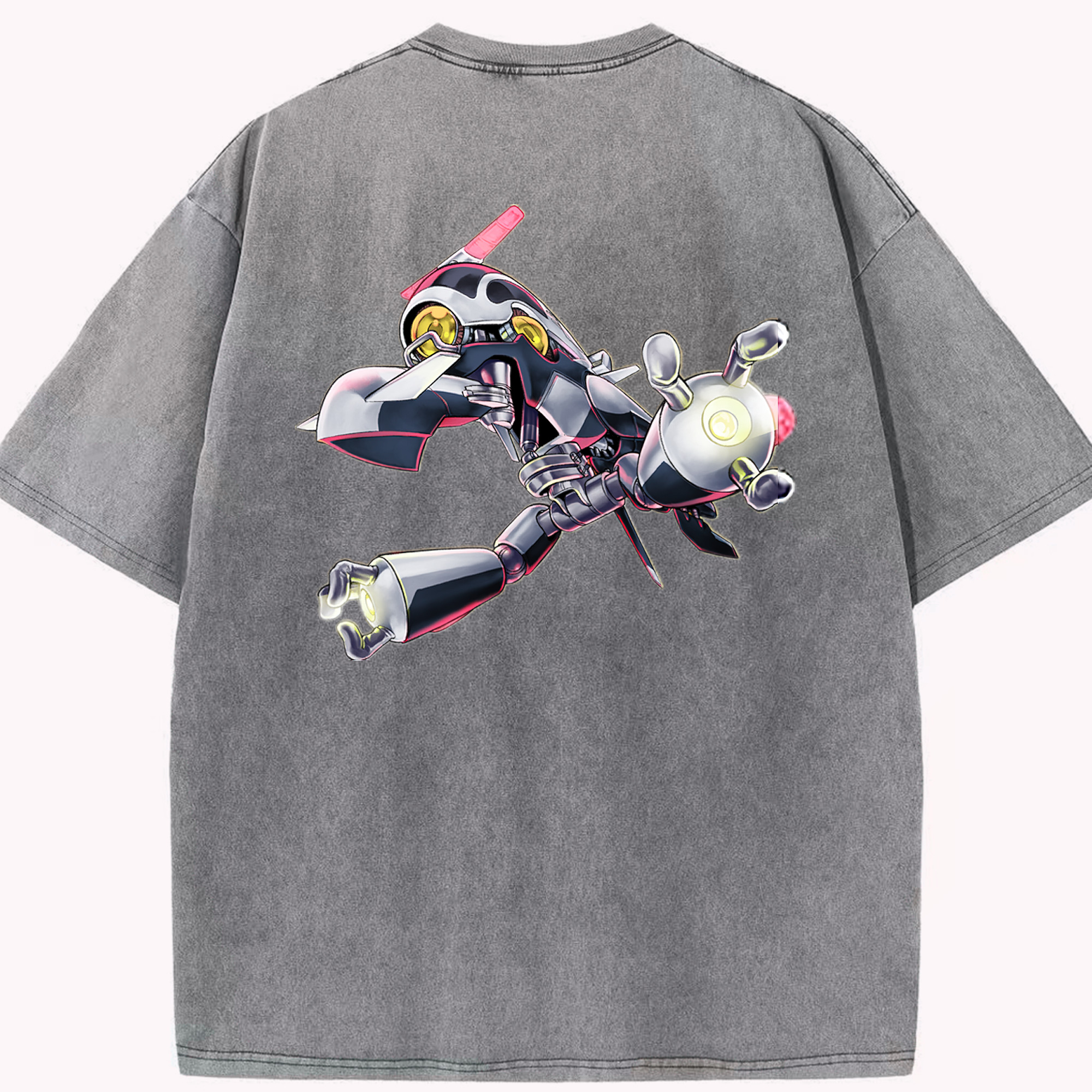 （画像用） 遊☆戯☆王 Yu-Gi-Oh! 綿100% ヴィンテージ風 半袖Tシャツ（背面プリント）