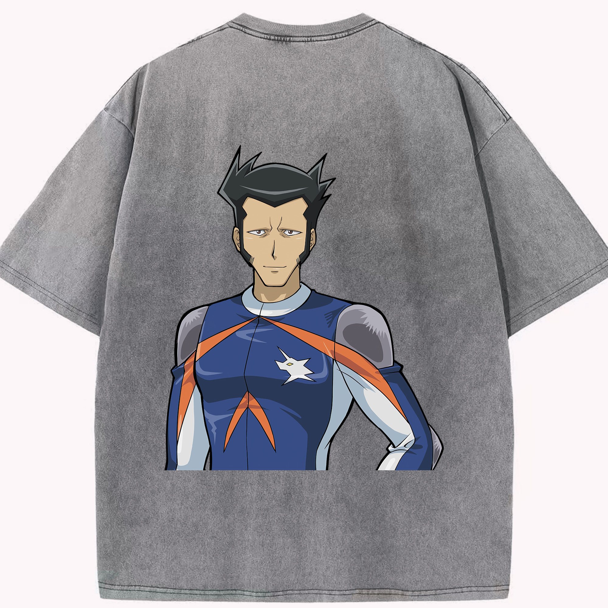 （画像用） 遊☆戯☆王 Yu-Gi-Oh! 綿100% ヴィンテージ風 半袖Tシャツ（背面プリント）