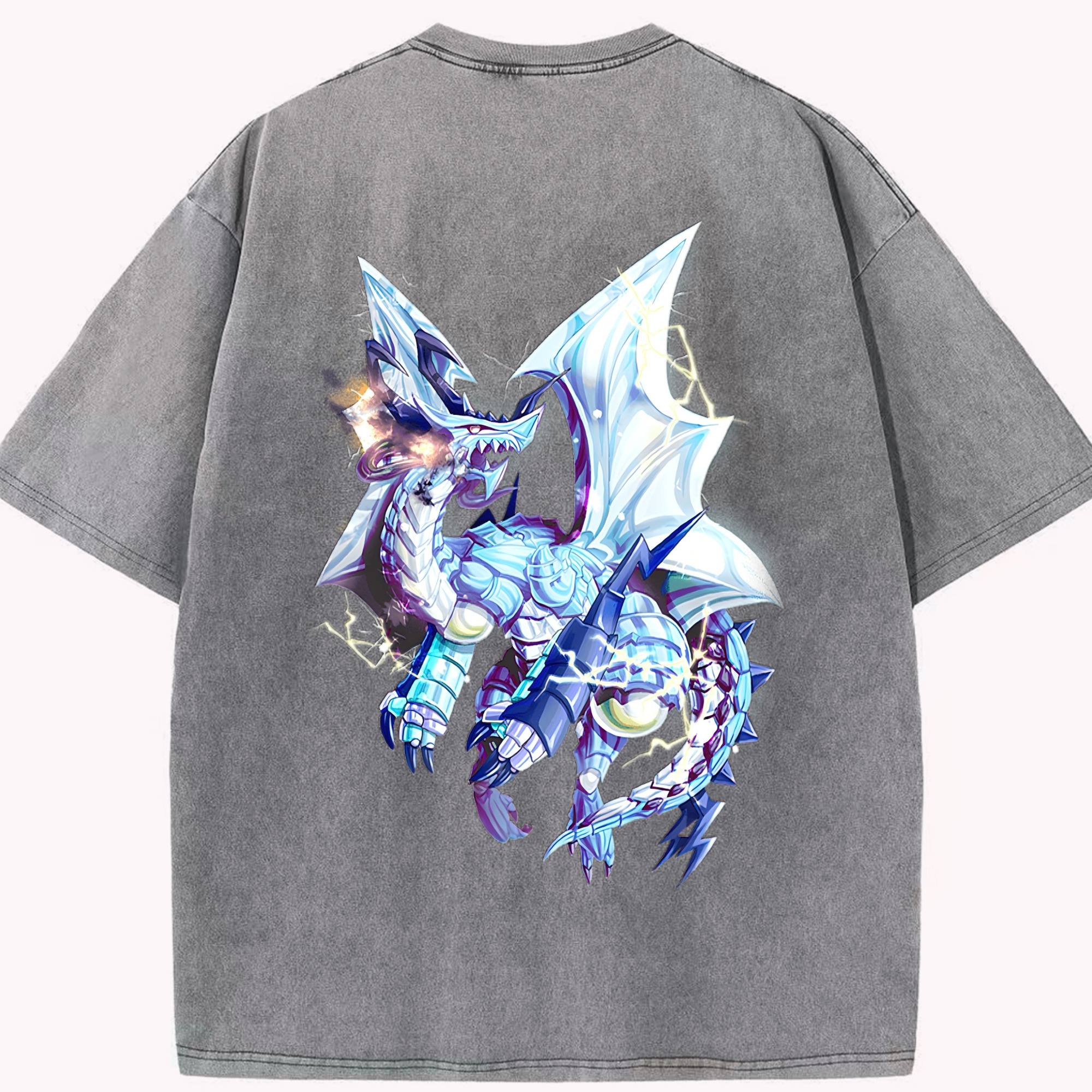 （画像用） 遊☆戯☆王 Yu-Gi-Oh! 綿100% ヴィンテージ風 半袖Tシャツ（背面プリント）