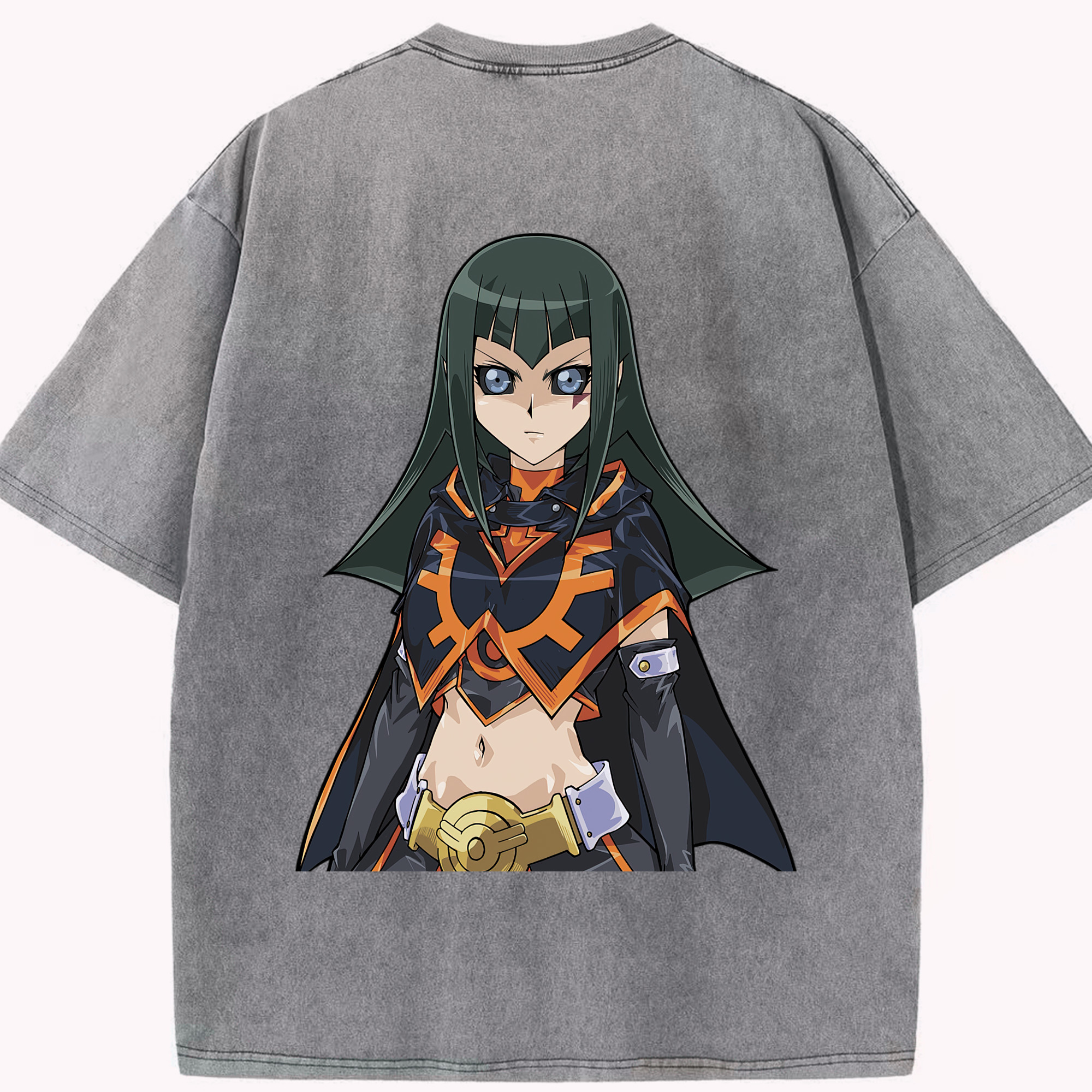 （画像用） 遊☆戯☆王 Yu-Gi-Oh! 綿100% ヴィンテージ風 半袖Tシャツ（背面プリント）