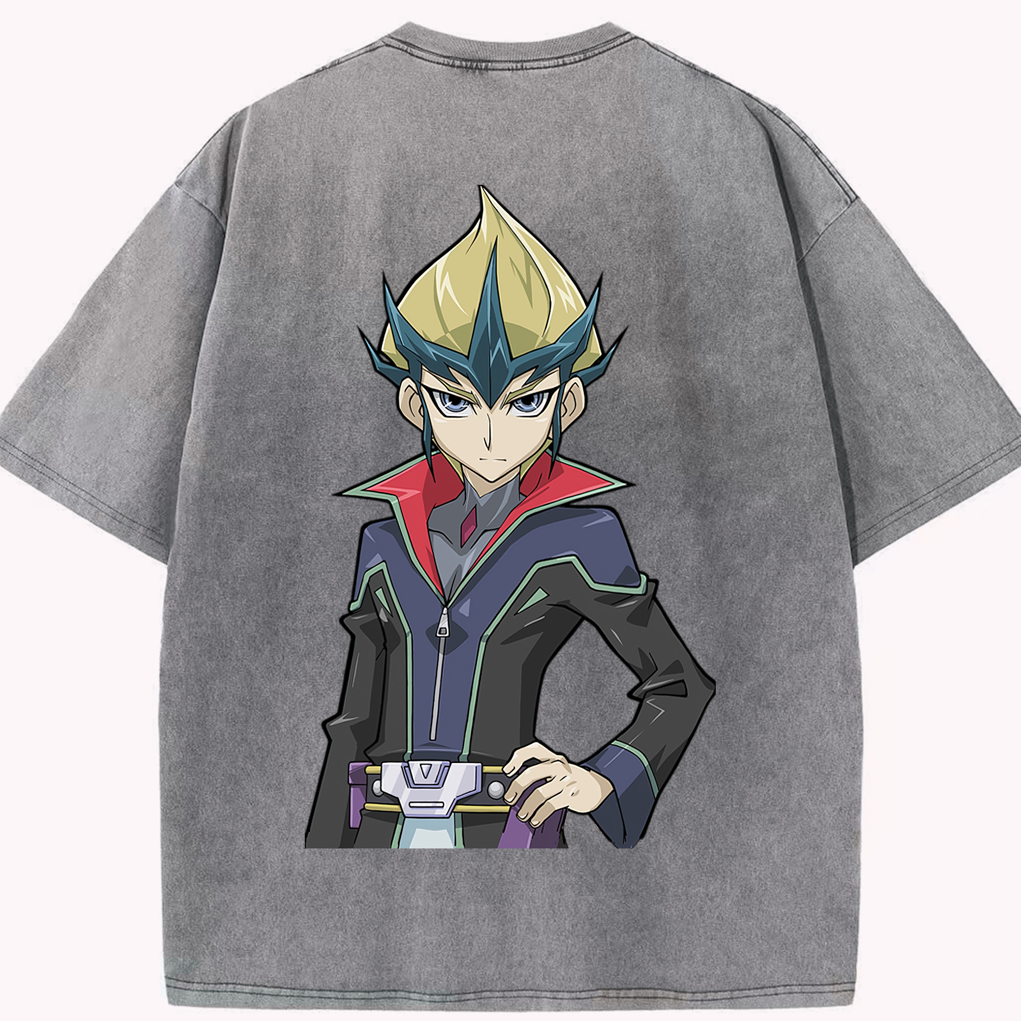 （画像用） 遊☆戯☆王 Yu-Gi-Oh! 綿100% ヴィンテージ風 半袖Tシャツ（背面プリント）