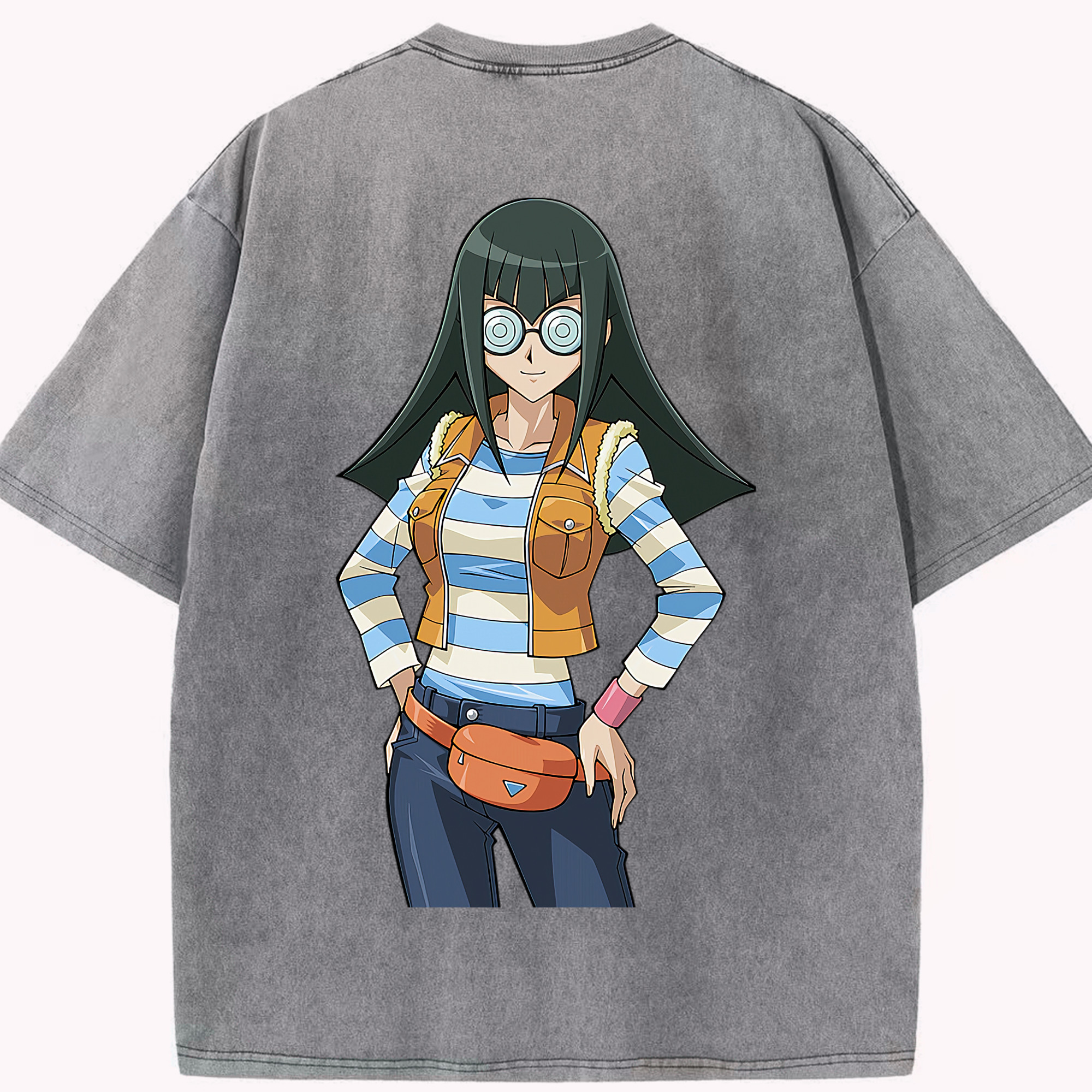 （画像用） 遊☆戯☆王 Yu-Gi-Oh! 綿100% ヴィンテージ風 半袖Tシャツ（背面プリント）