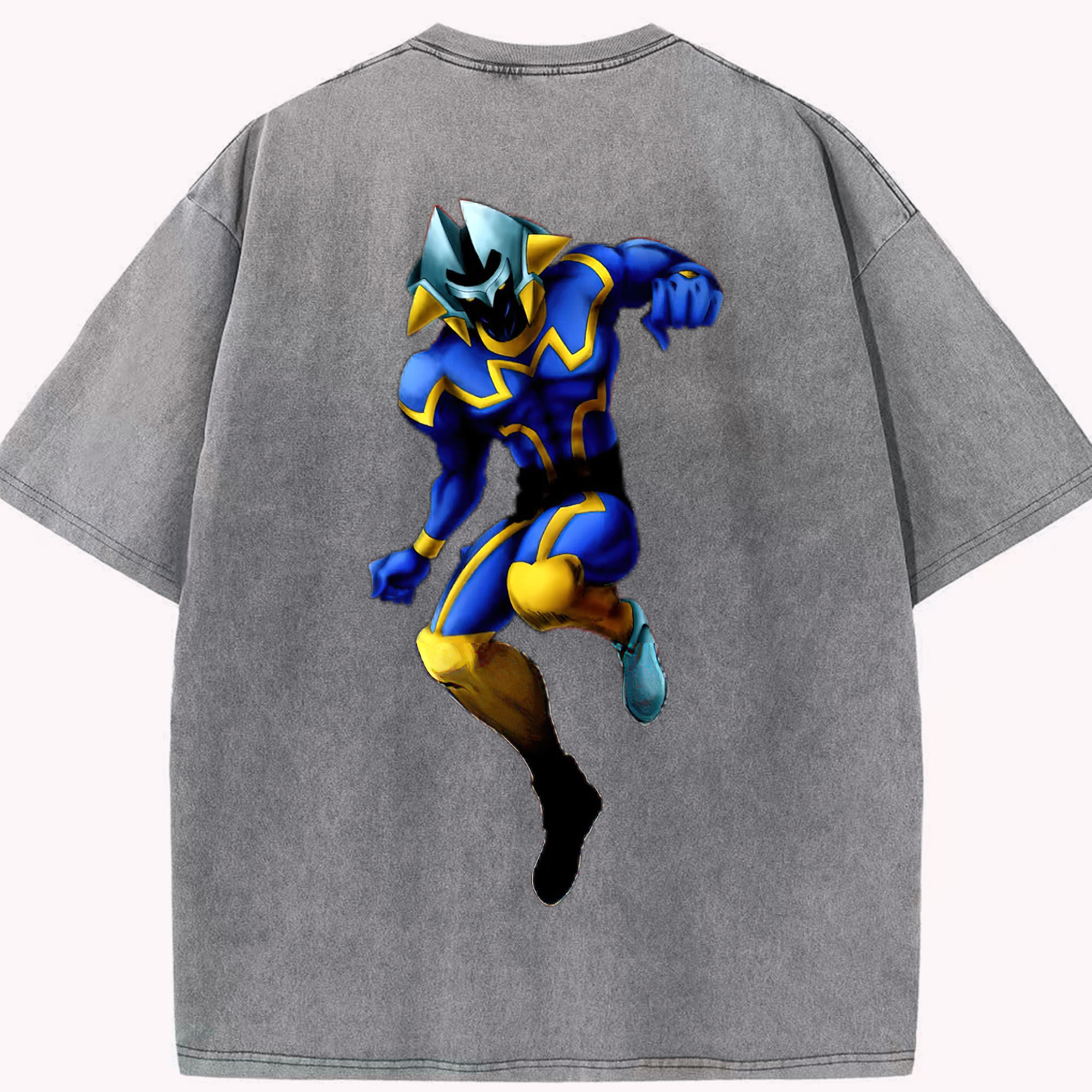 （画像用） 遊☆戯☆王 Yu-Gi-Oh! 綿100% ヴィンテージ風 半袖Tシャツ（背面プリント）