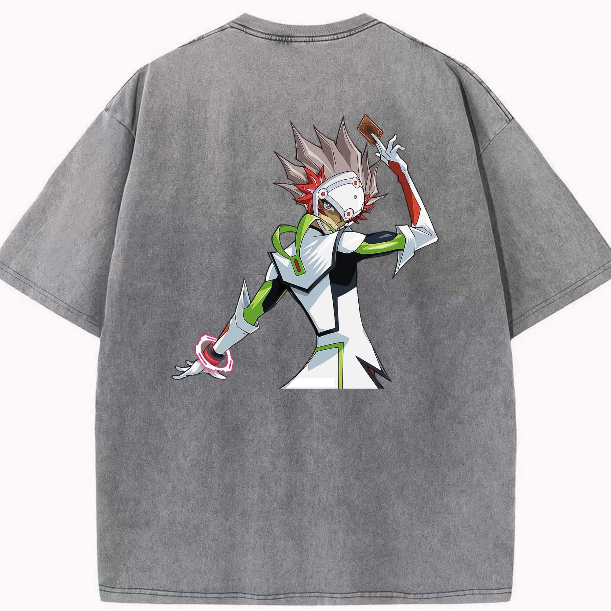 （画像用） 遊☆戯☆王 Yu-Gi-Oh! 綿100% ヴィンテージ風 半袖Tシャツ（背面プリント）