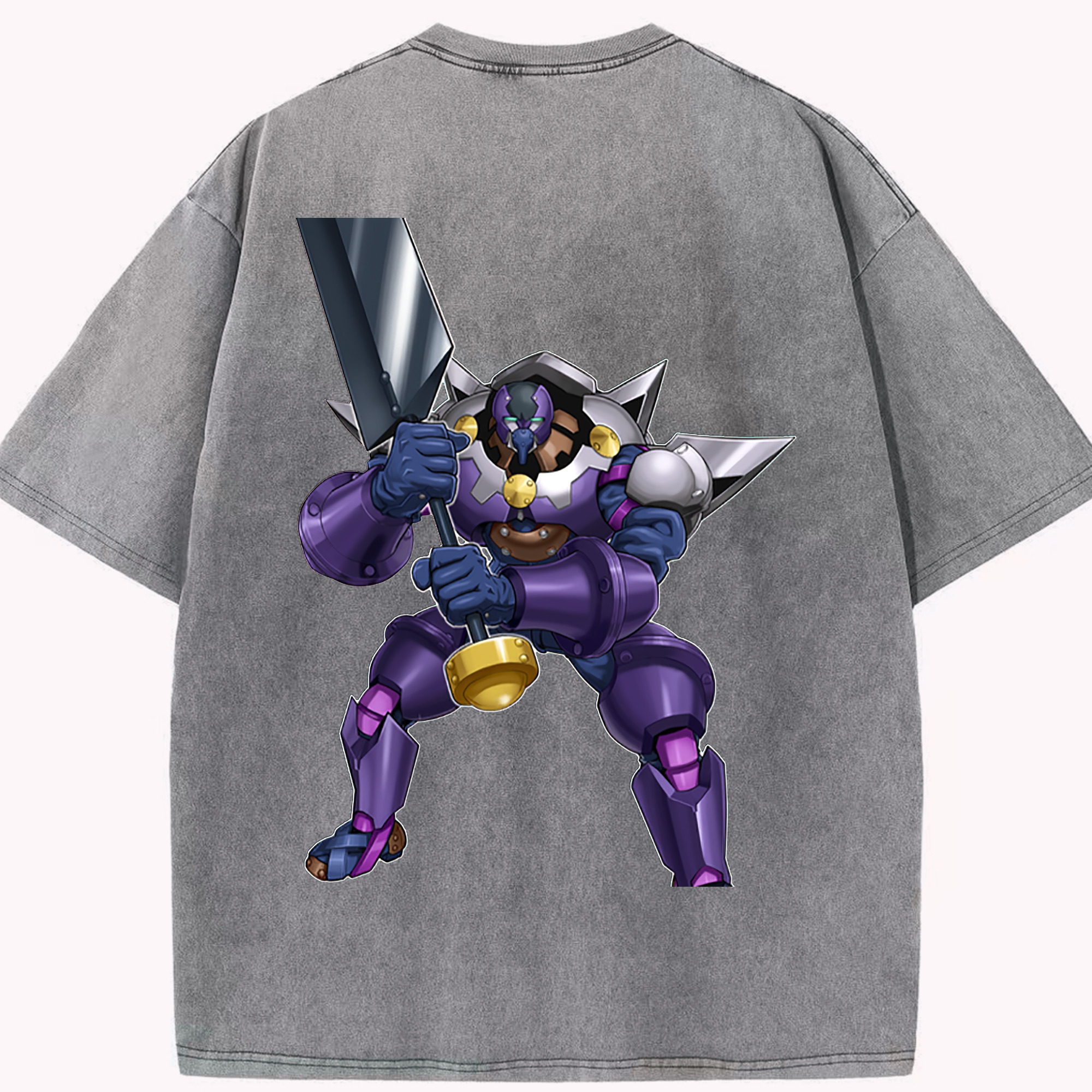 （画像用） 遊☆戯☆王 Yu-Gi-Oh! 綿100% ヴィンテージ風 半袖Tシャツ（背面プリント）