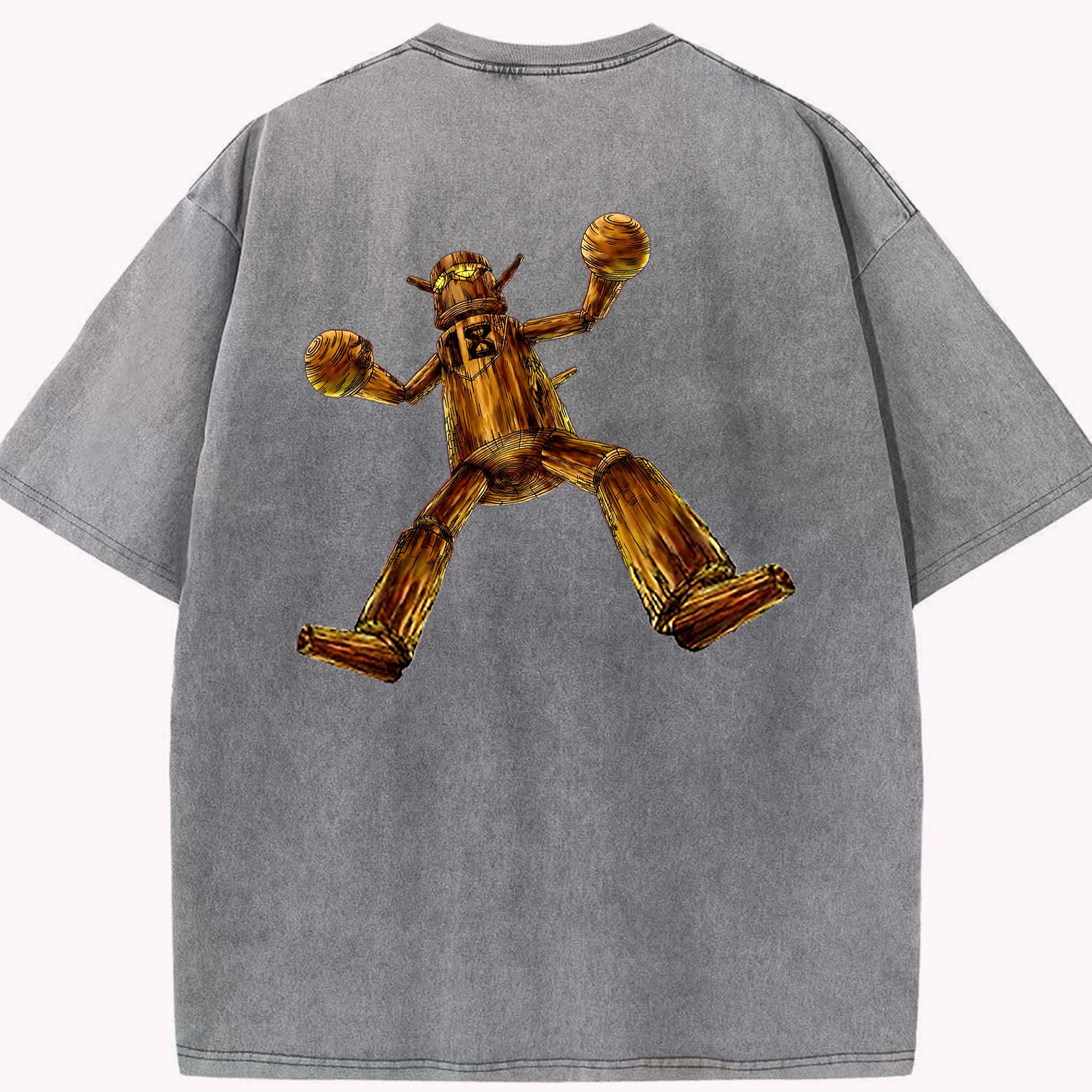 （画像用） 遊☆戯☆王 Yu-Gi-Oh! 綿100% ヴィンテージ風 半袖Tシャツ（背面プリント）