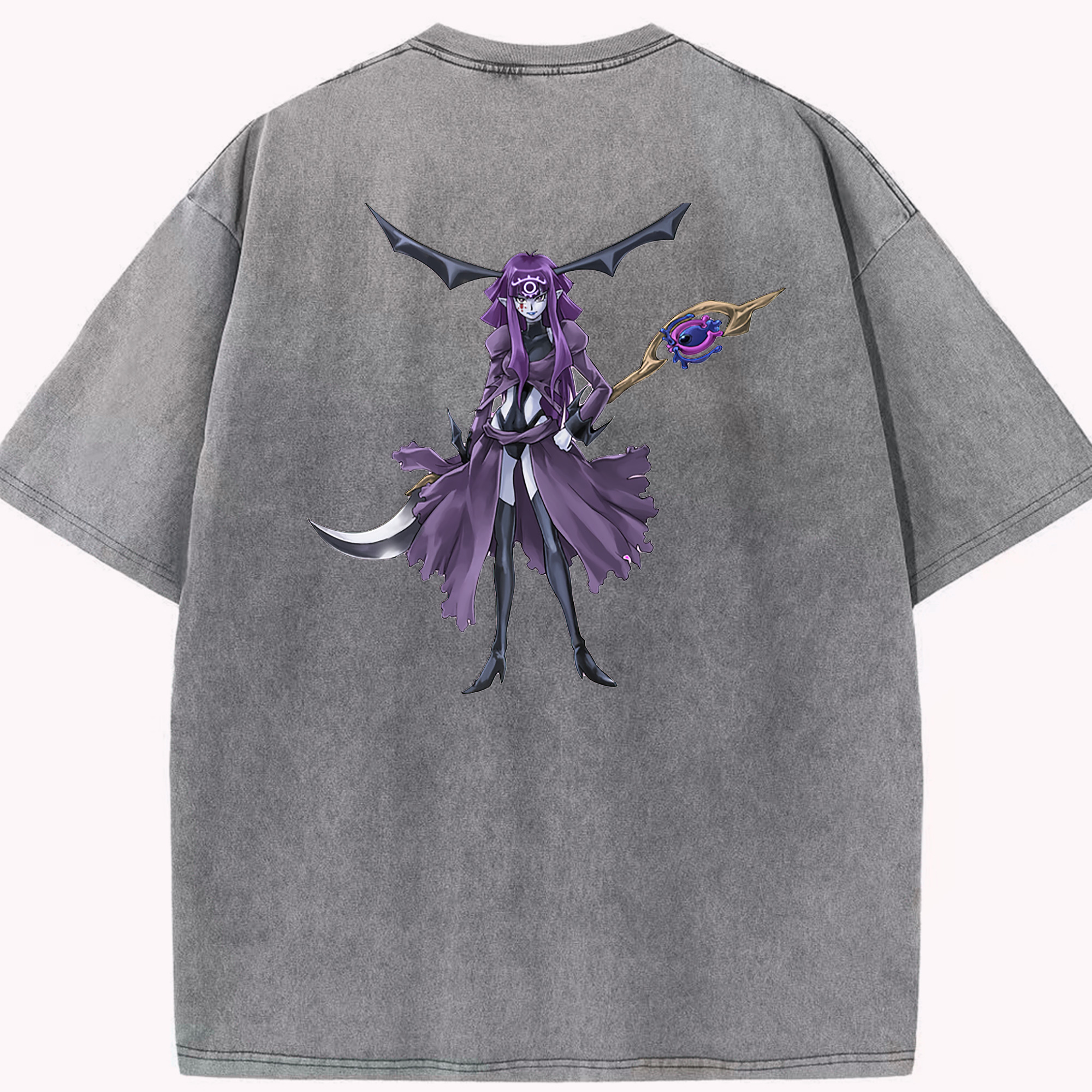 （画像用） 遊☆戯☆王 Yu-Gi-Oh! 綿100% ヴィンテージ風 半袖Tシャツ（背面プリント）