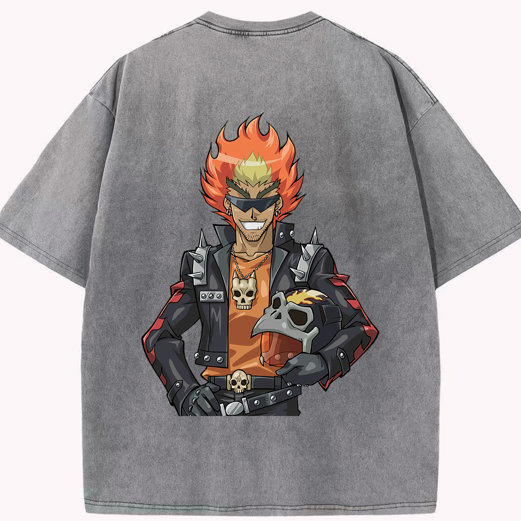 （画像用） 遊☆戯☆王 Yu-Gi-Oh! 綿100% ヴィンテージ風 半袖Tシャツ（背面プリント）