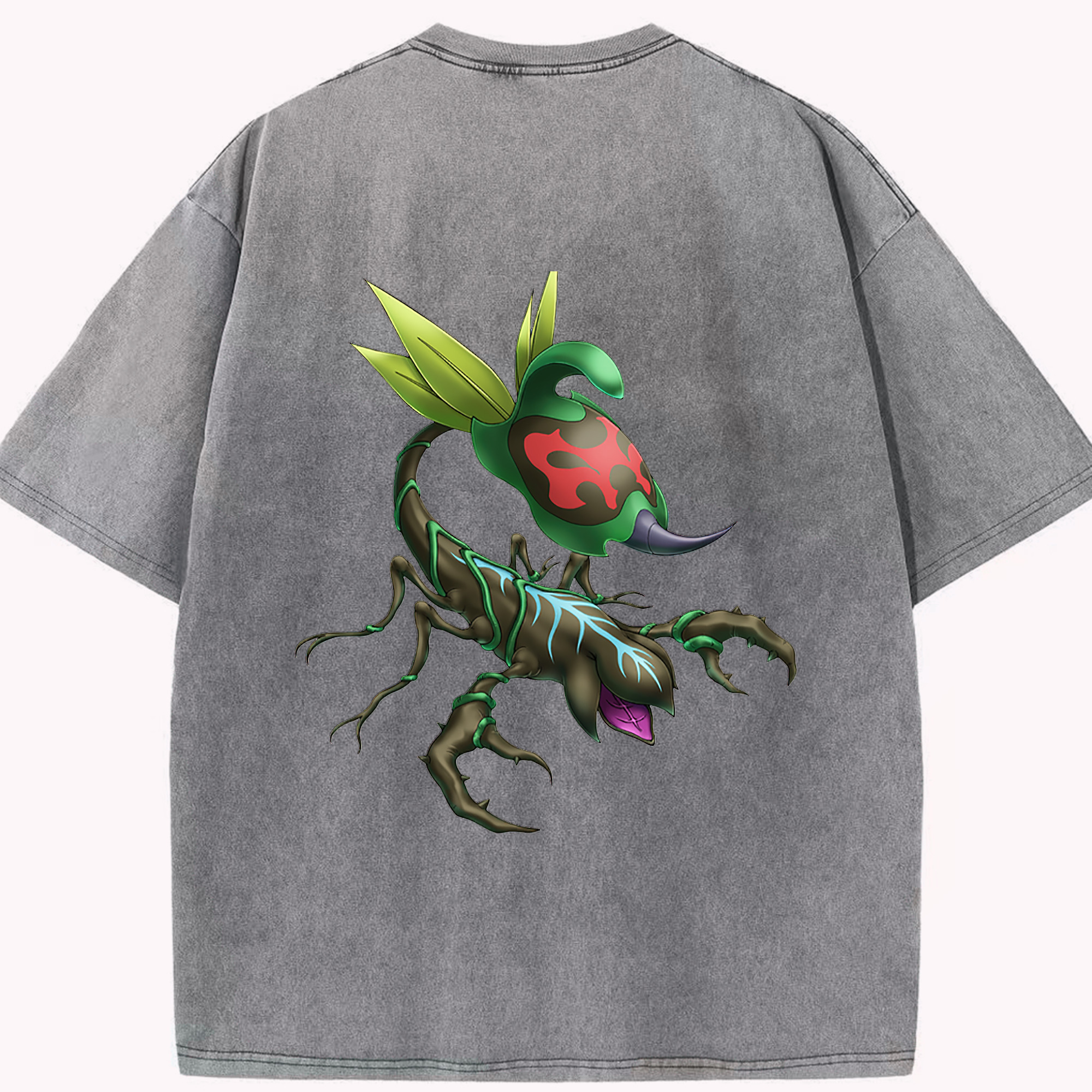 （画像用） 遊☆戯☆王 Yu-Gi-Oh! 綿100% ヴィンテージ風 半袖Tシャツ（背面プリント）