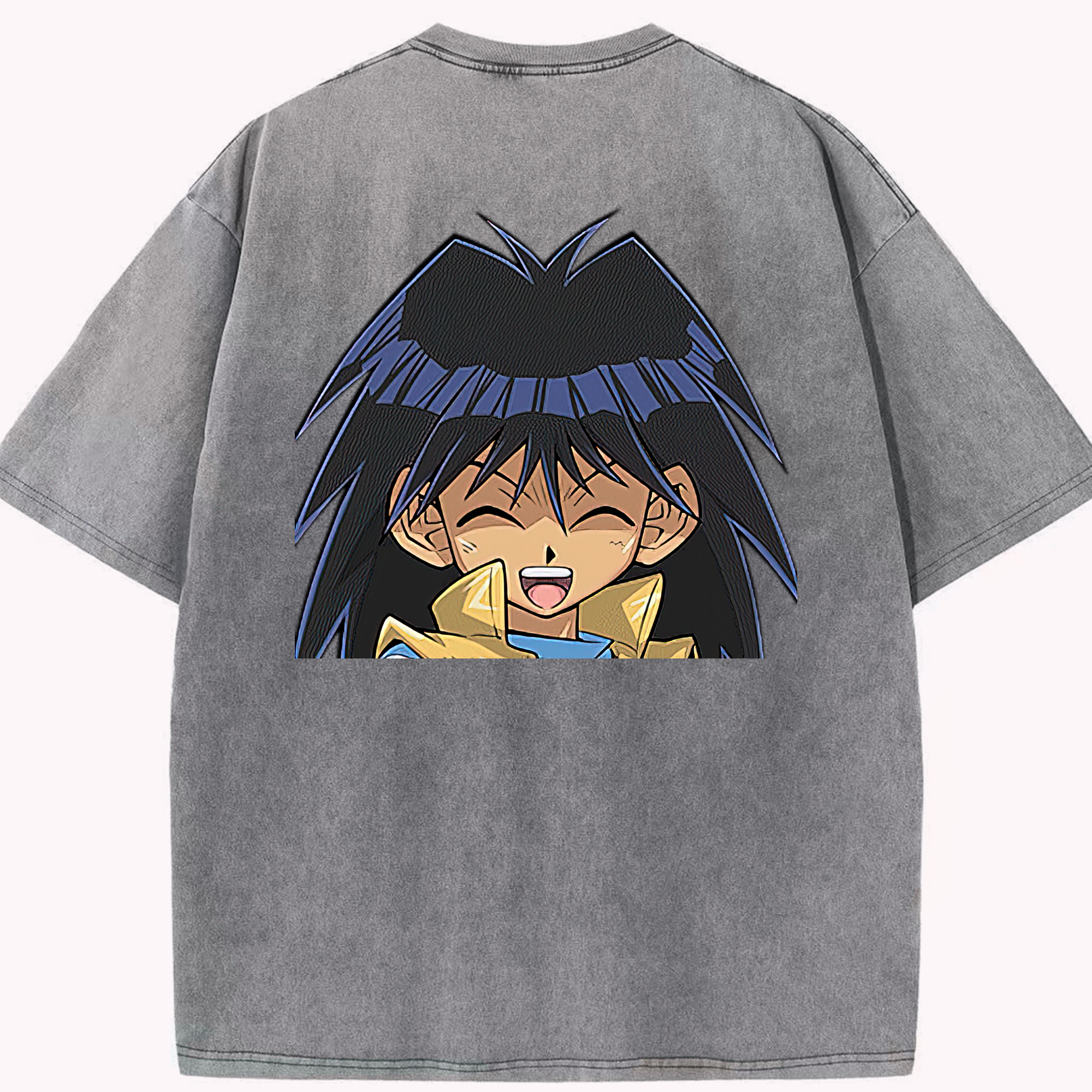 （画像用） 遊☆戯☆王 Yu-Gi-Oh! 綿100% ヴィンテージ風 半袖Tシャツ（背面プリント）
