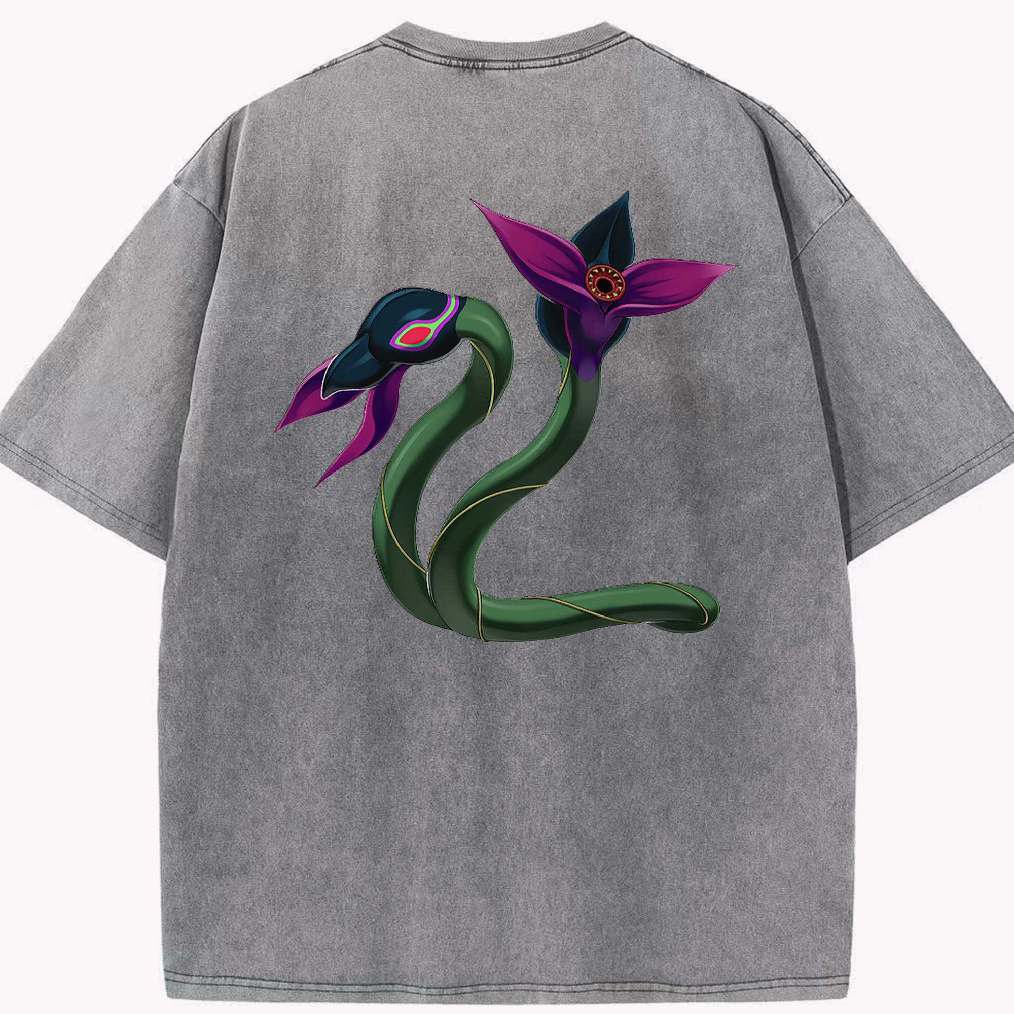 （画像用） 遊☆戯☆王 Yu-Gi-Oh! 綿100% ヴィンテージ風 半袖Tシャツ（背面プリント）