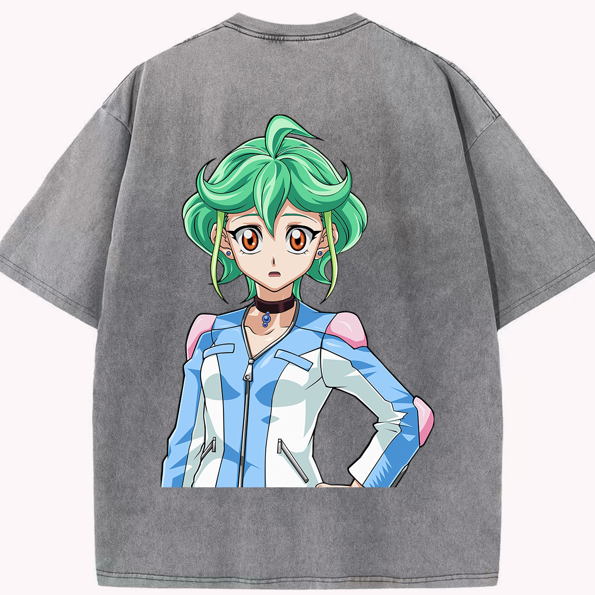（画像用） 遊☆戯☆王 Yu-Gi-Oh! 綿100% ヴィンテージ風 半袖Tシャツ（背面プリント）