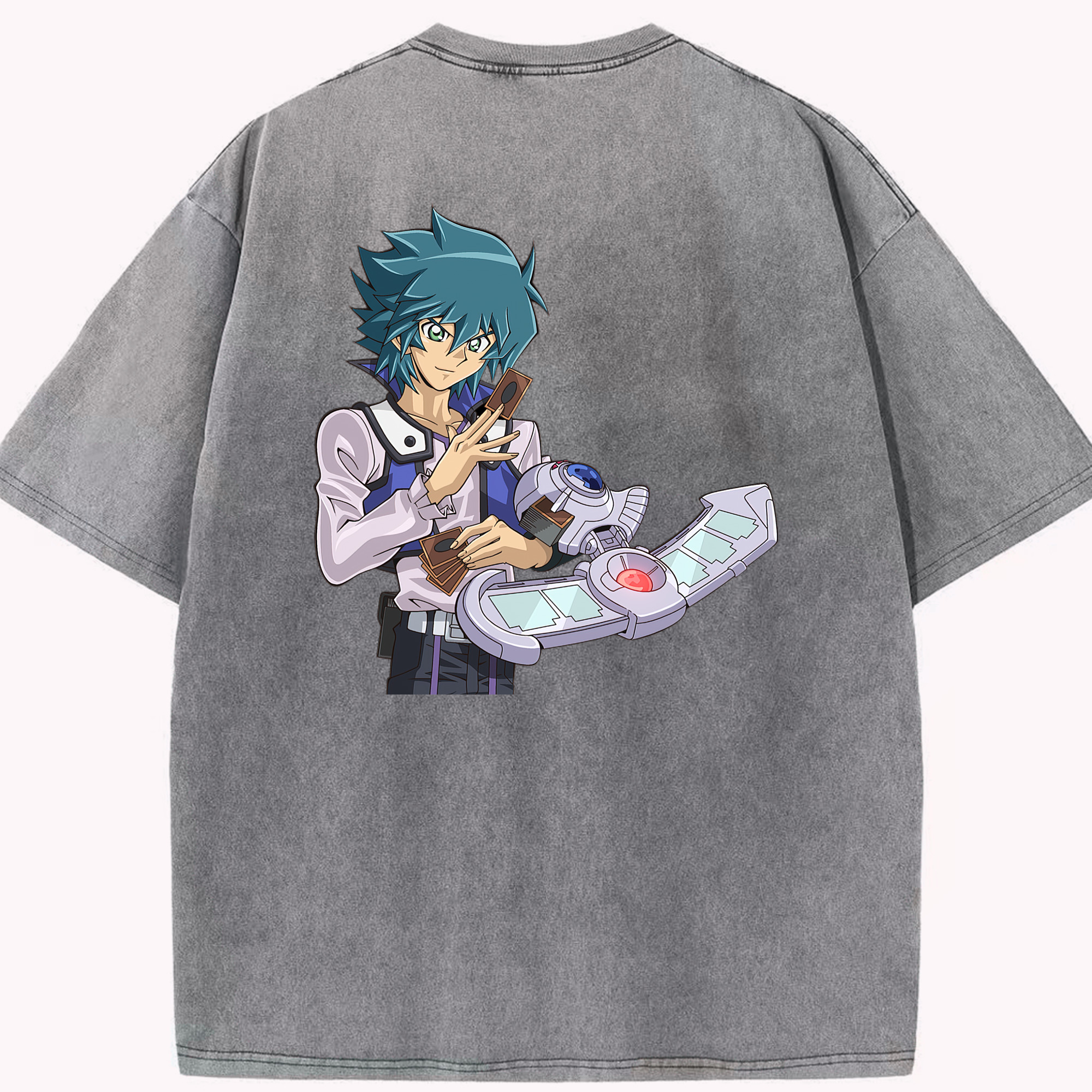 （画像用） 遊☆戯☆王 Yu-Gi-Oh! 綿100% ヴィンテージ風 半袖Tシャツ（背面プリント）