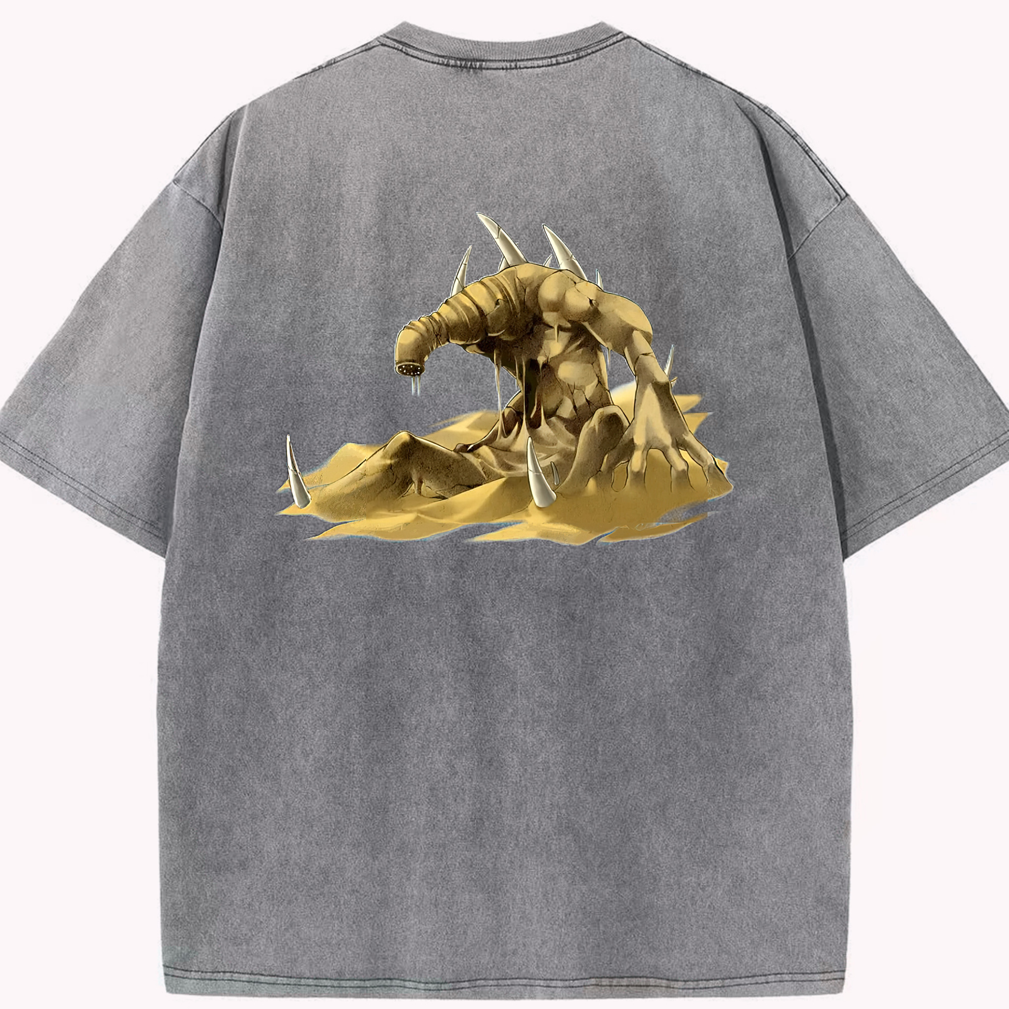 （画像用） 遊☆戯☆王 Yu-Gi-Oh! 綿100% ヴィンテージ風 半袖Tシャツ（背面プリント）