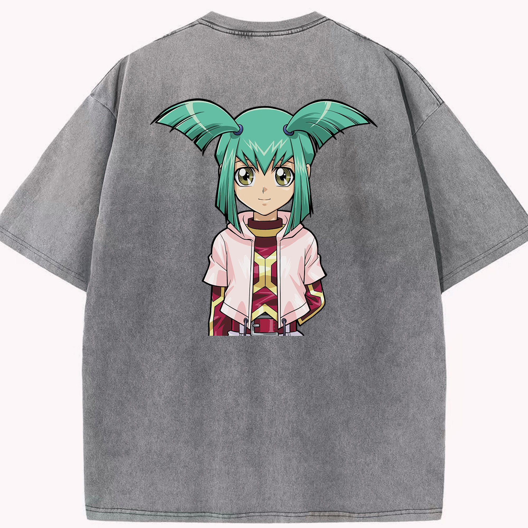 （画像用） 遊☆戯☆王 Yu-Gi-Oh! 綿100% ヴィンテージ風 半袖Tシャツ（背面プリント）