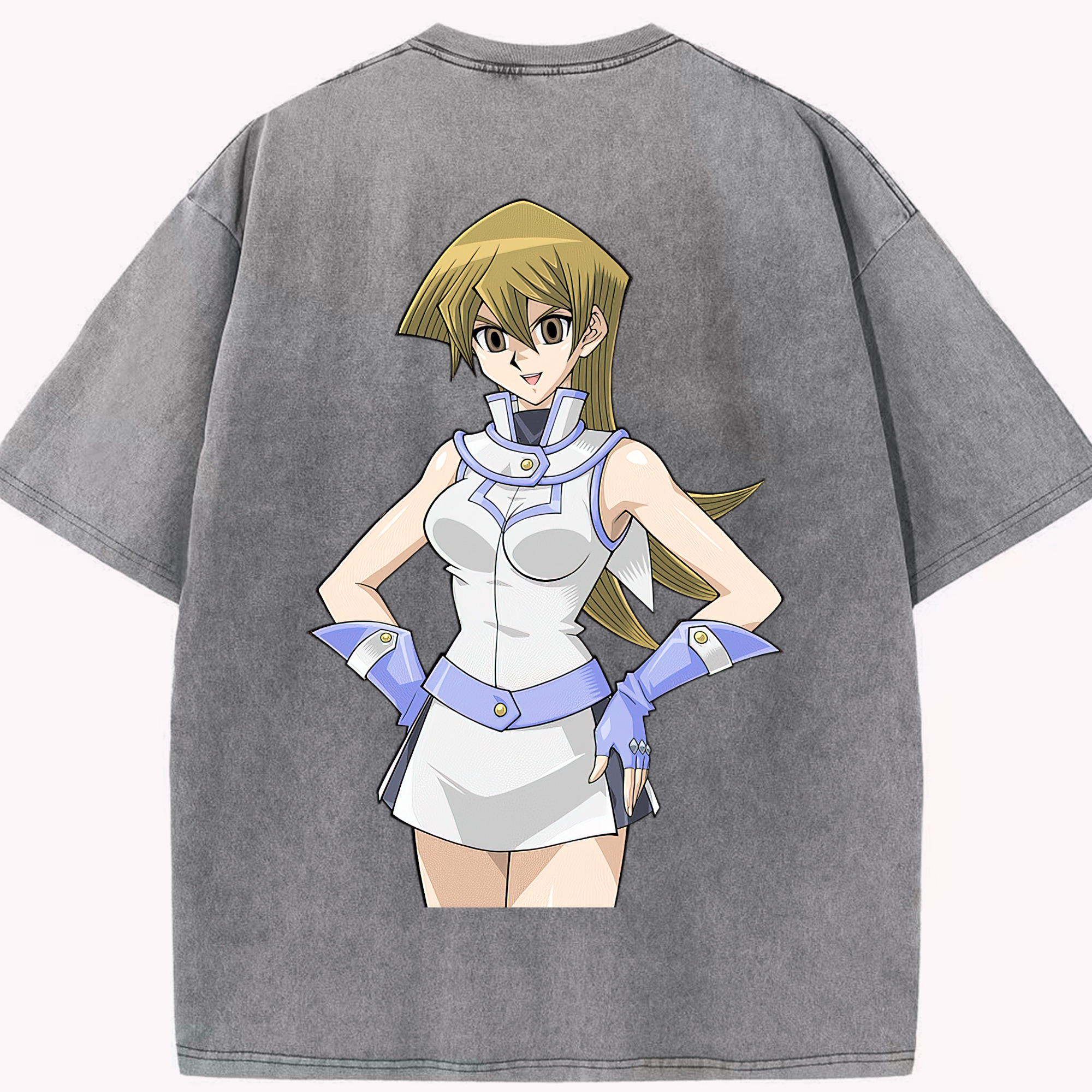 （画像用） 遊☆戯☆王 Yu-Gi-Oh! 綿100% ヴィンテージ風 半袖Tシャツ（背面プリント）