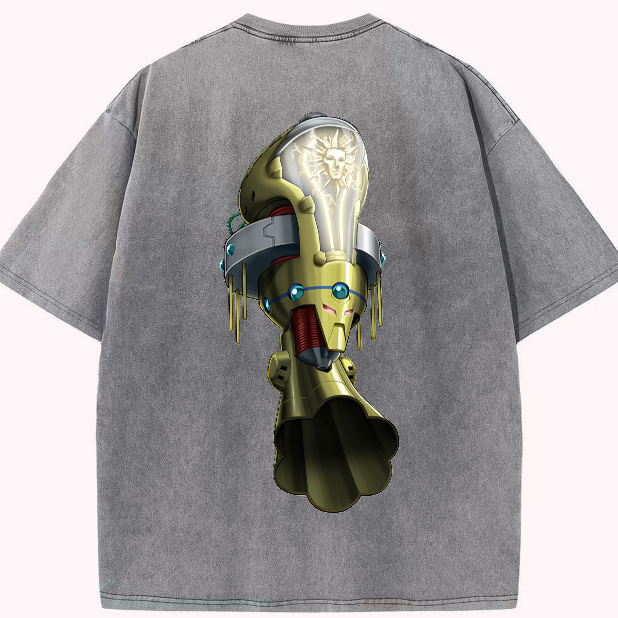 （画像用） 遊☆戯☆王 Yu-Gi-Oh! 綿100% ヴィンテージ風 半袖Tシャツ（背面プリント）