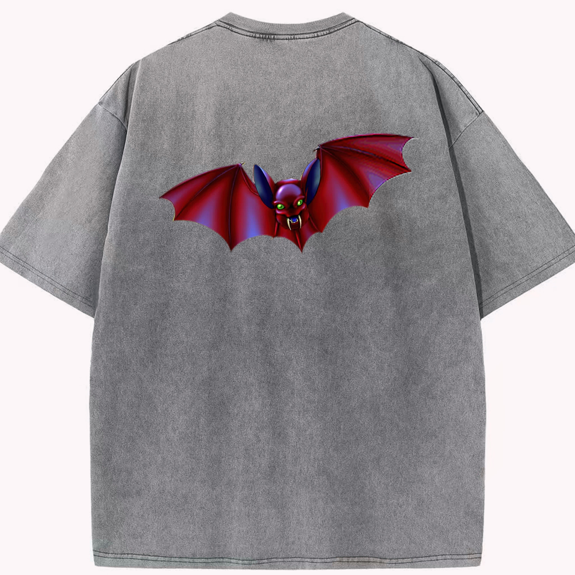 （画像用） 遊☆戯☆王 Yu-Gi-Oh! 綿100% ヴィンテージ風 半袖Tシャツ（背面プリント）
