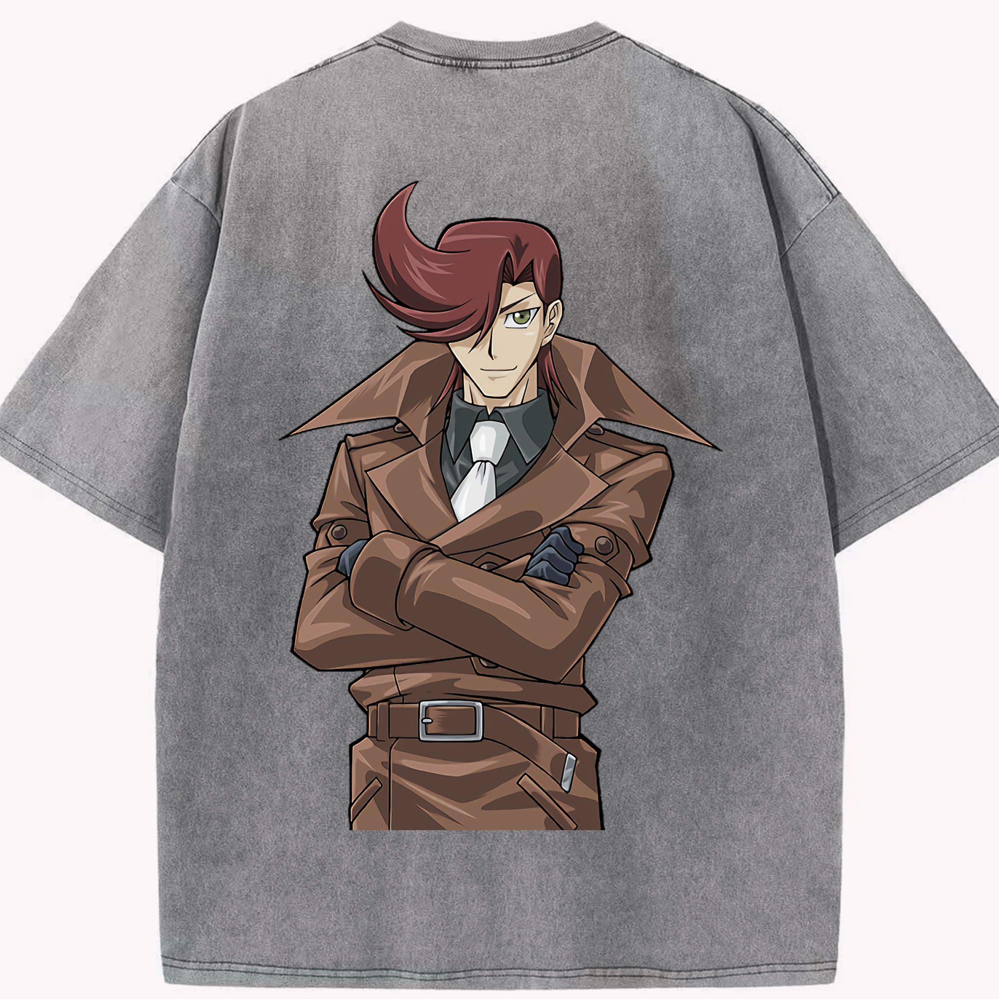 （画像用） 遊☆戯☆王 Yu-Gi-Oh! 綿100% ヴィンテージ風 半袖Tシャツ（背面プリント）