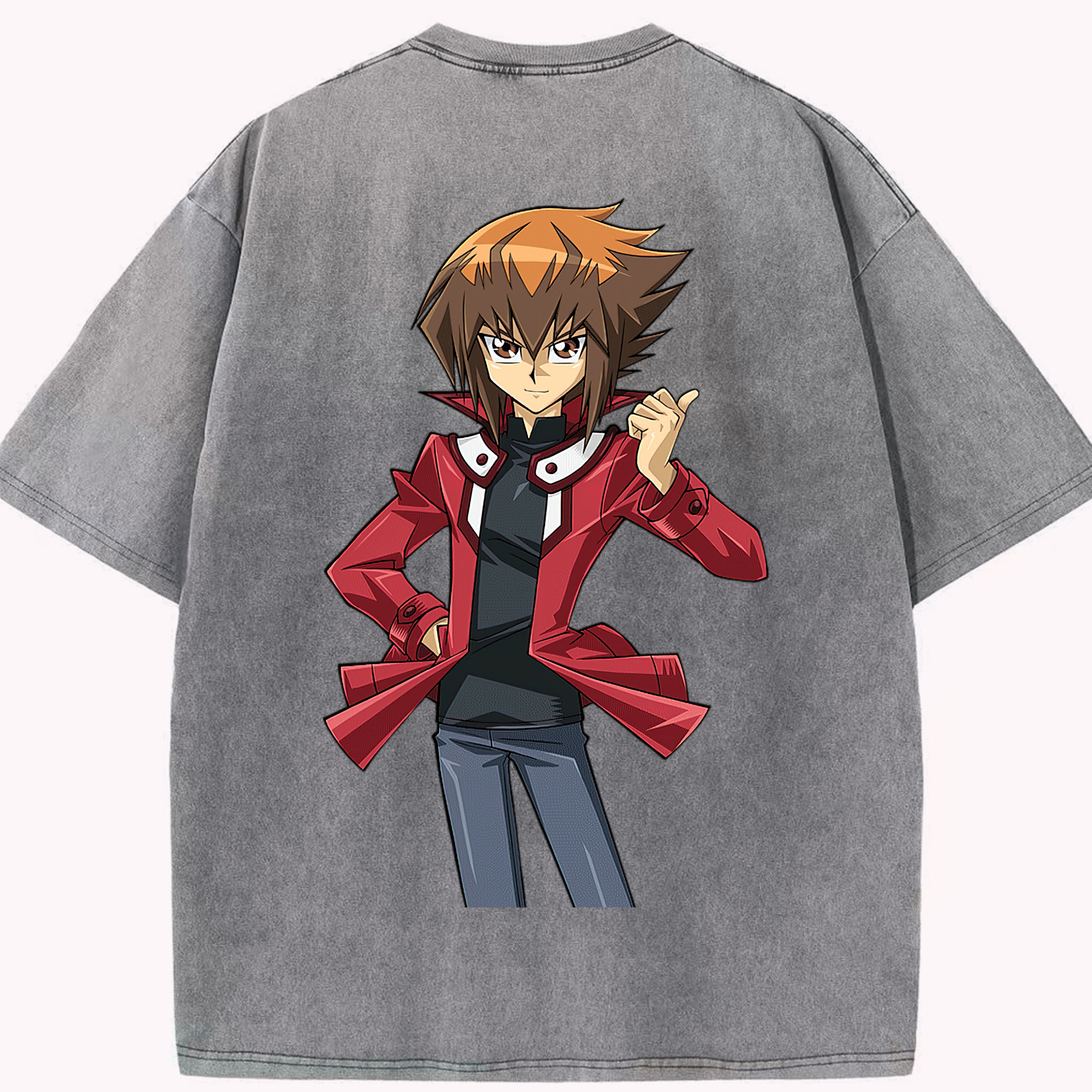 （画像用） 遊☆戯☆王 Yu-Gi-Oh! 綿100% ヴィンテージ風 半袖Tシャツ（背面プリント）