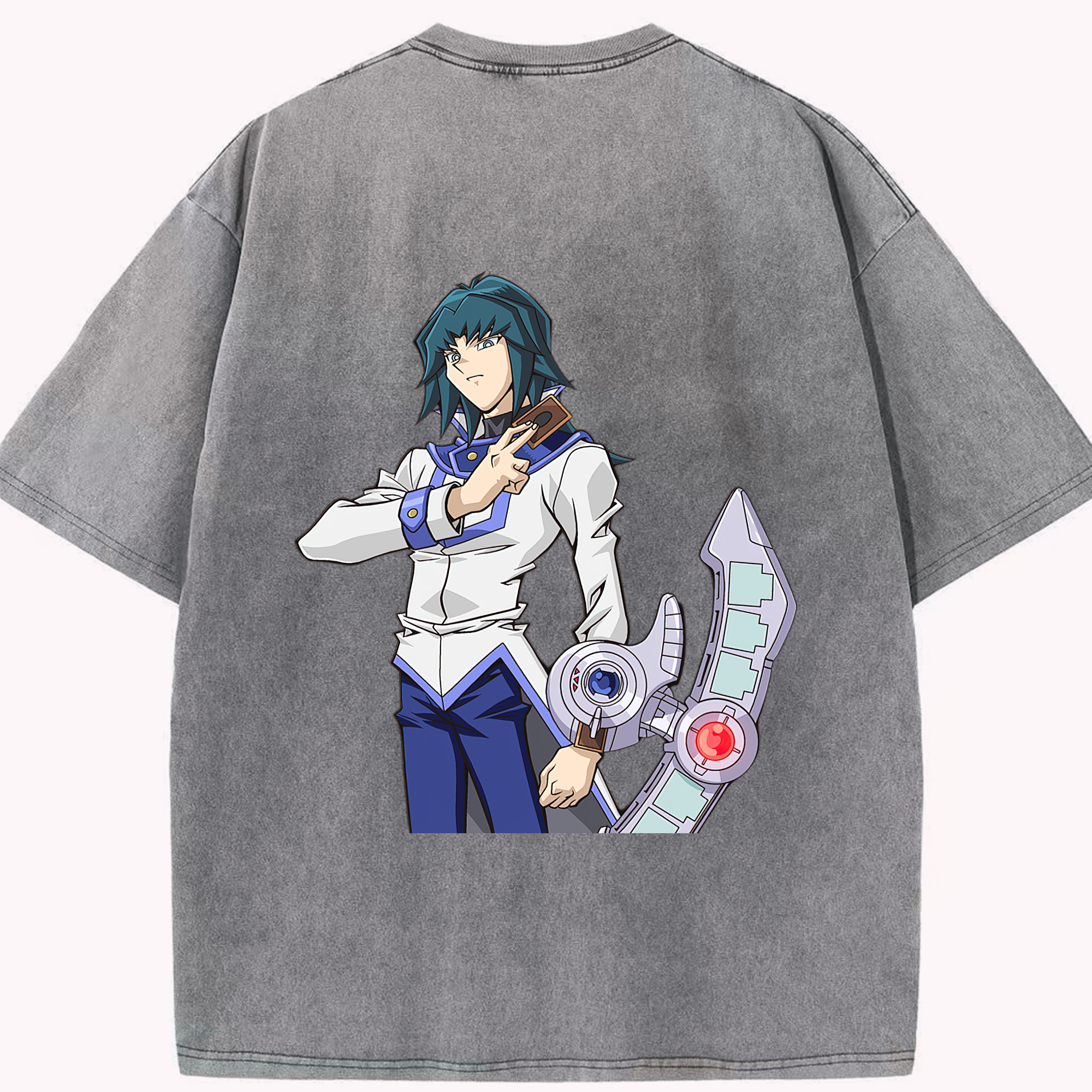 （画像用） 遊☆戯☆王 Yu-Gi-Oh! 綿100% ヴィンテージ風 半袖Tシャツ（背面プリント）