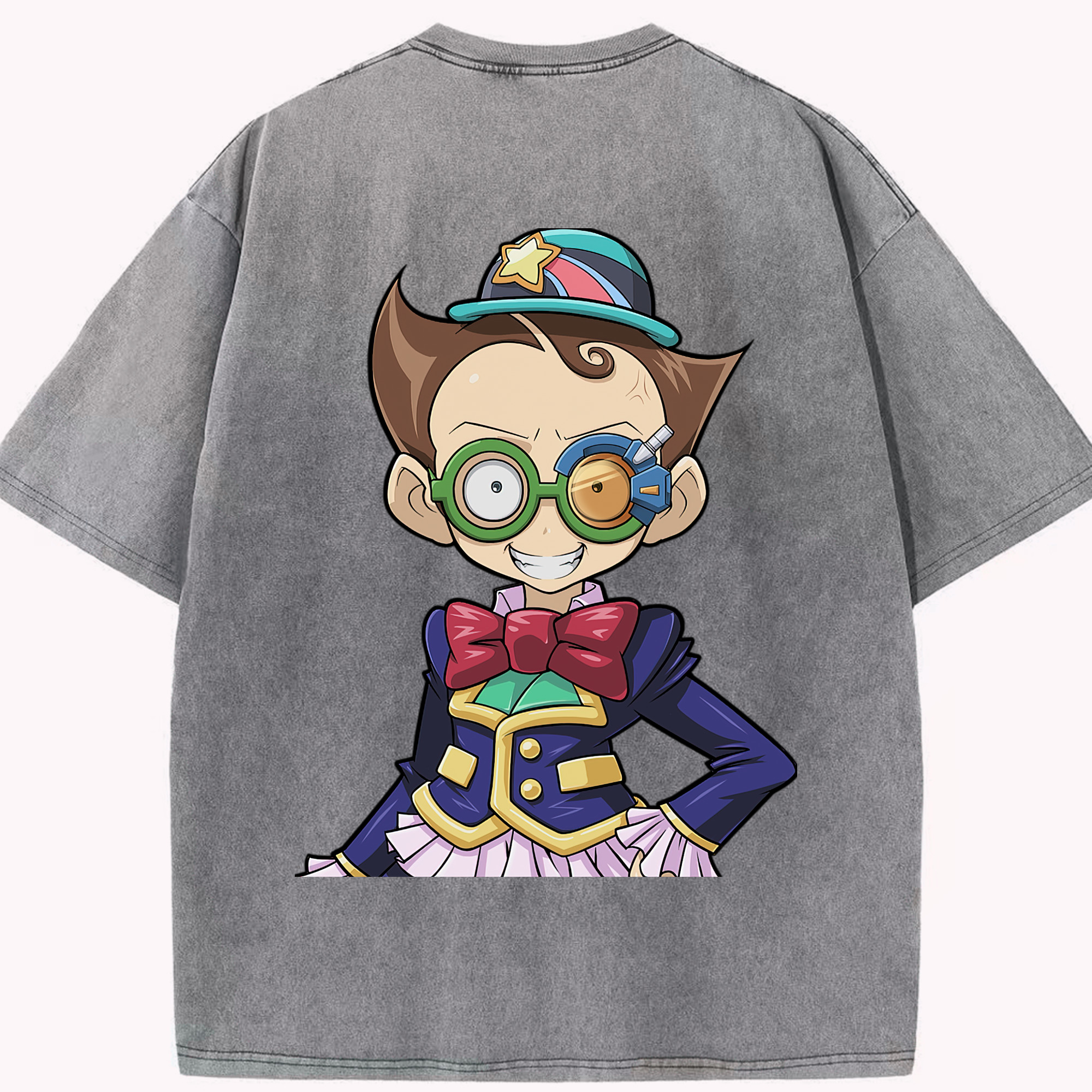 （画像用） 遊☆戯☆王 Yu-Gi-Oh! 綿100% ヴィンテージ風 半袖Tシャツ（背面プリント）
