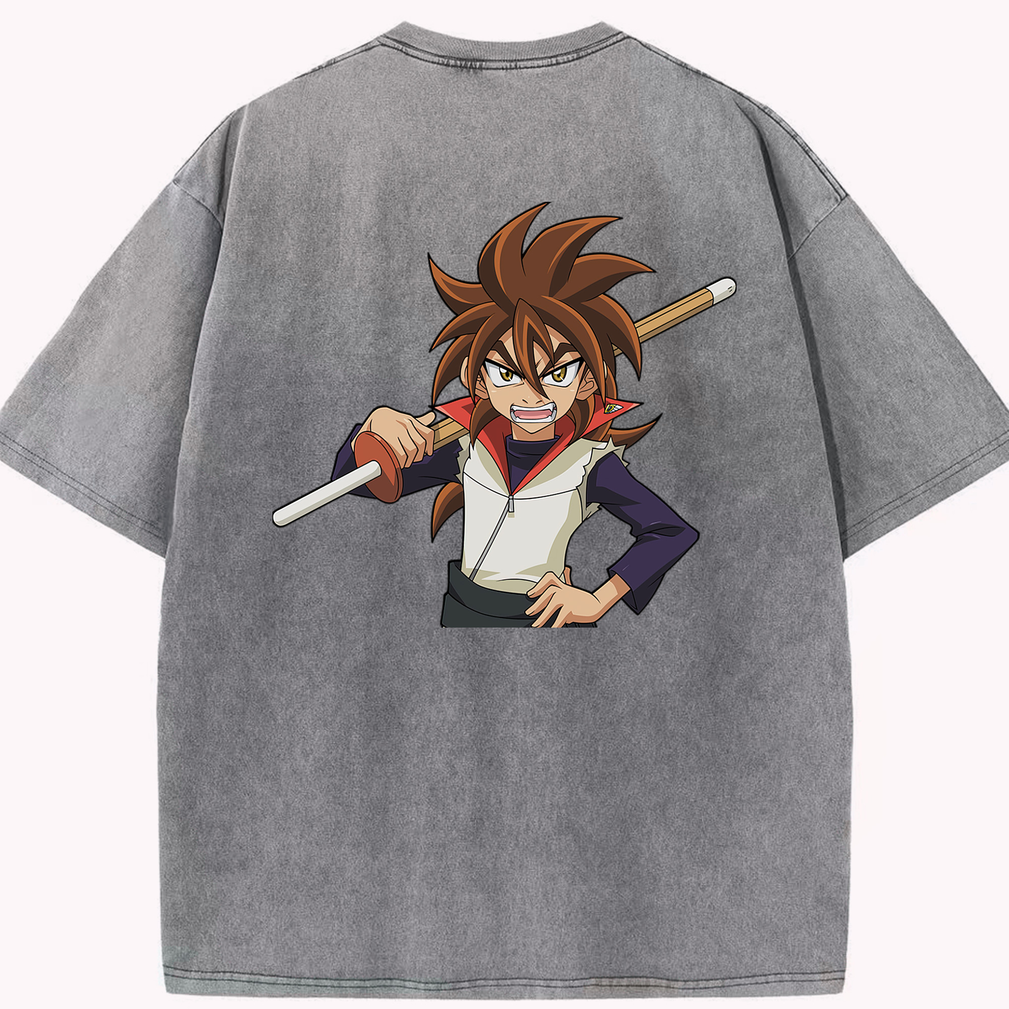 （画像用） 遊☆戯☆王 Yu-Gi-Oh! 綿100% ヴィンテージ風 半袖Tシャツ（背面プリント）
