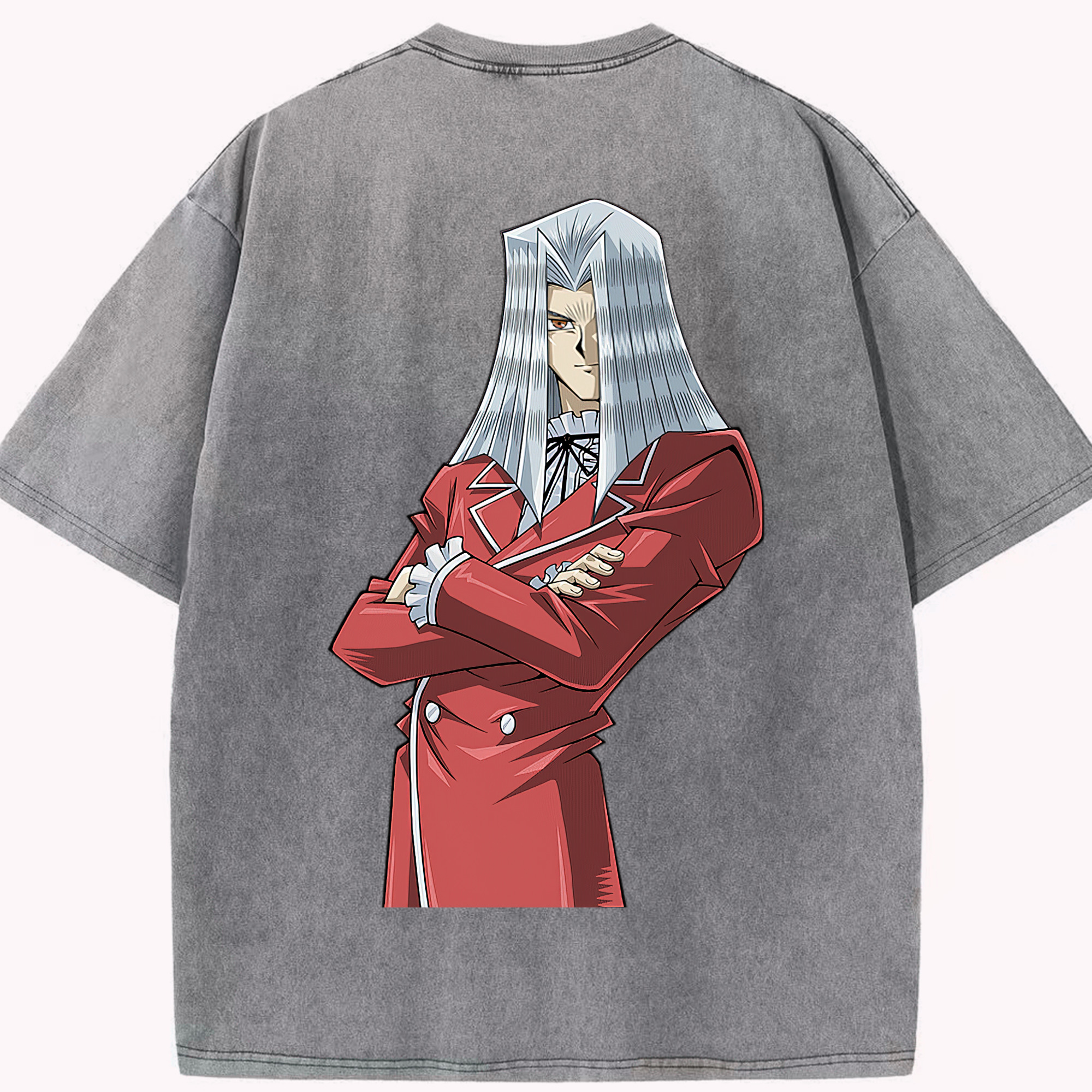 （画像用） 遊☆戯☆王 Yu-Gi-Oh! 綿100% ヴィンテージ風 半袖Tシャツ（背面プリント）