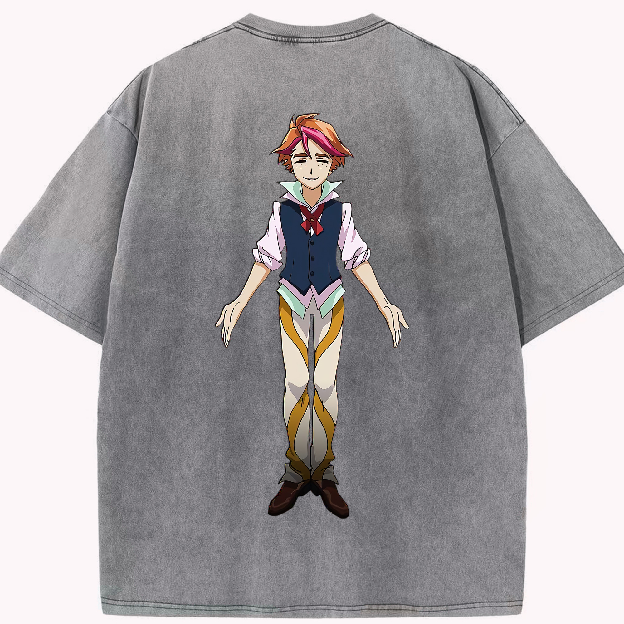 （画像用） 遊☆戯☆王 Yu-Gi-Oh! 綿100% ヴィンテージ風 半袖Tシャツ（背面プリント）