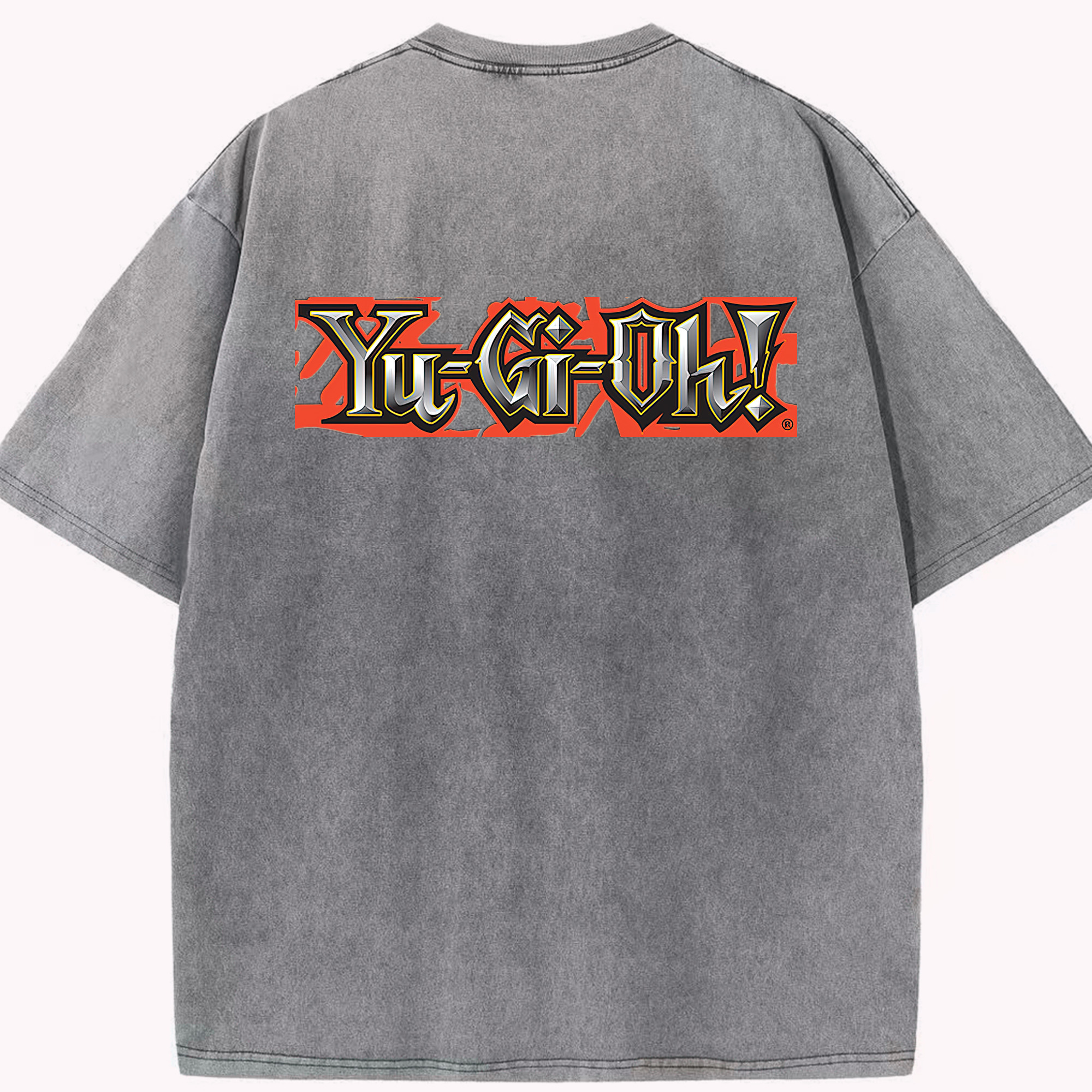 （画像用） 遊☆戯☆王 Yu-Gi-Oh! 綿100% ヴィンテージ風 半袖Tシャツ（背面プリント）
