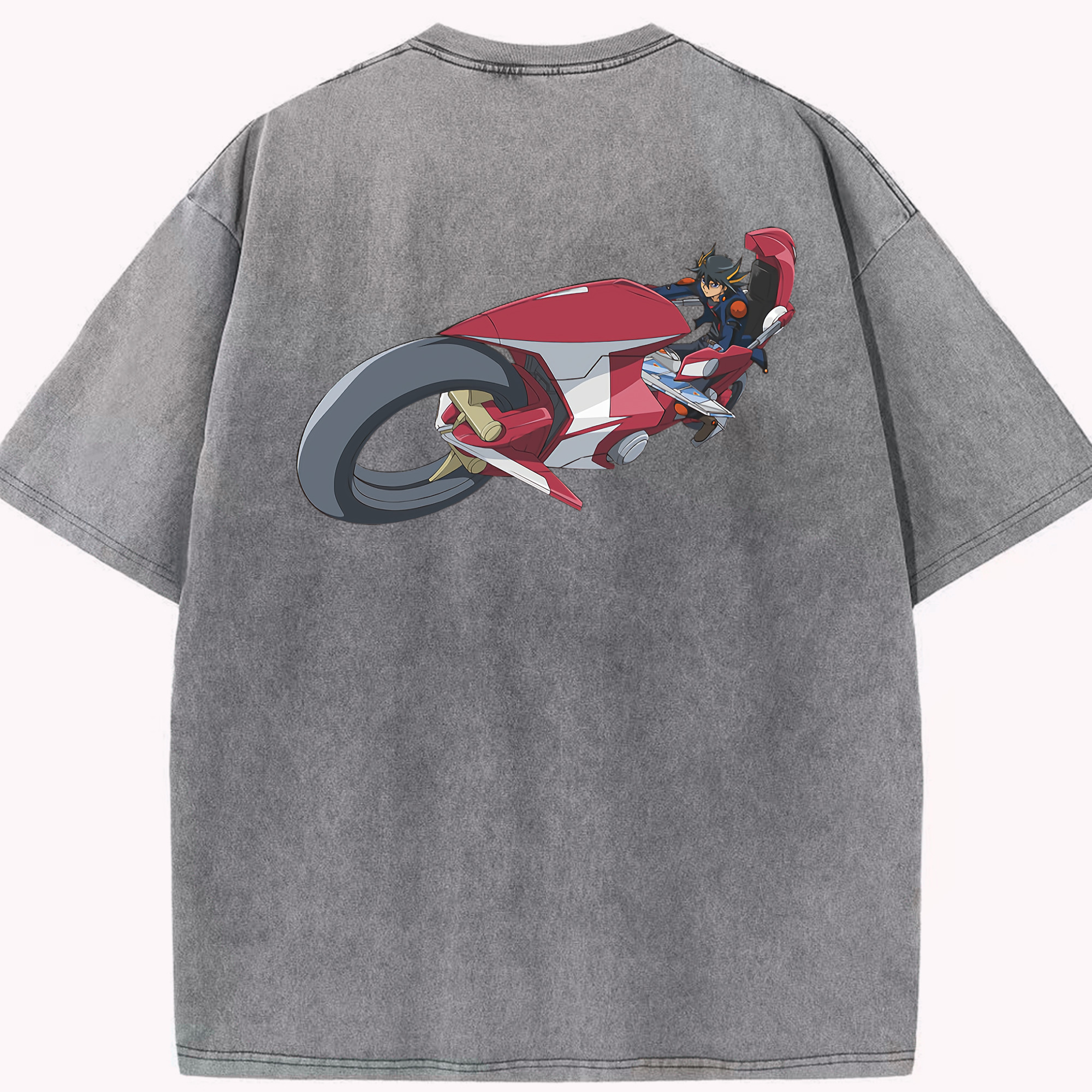 （画像用） 遊☆戯☆王 Yu-Gi-Oh! 綿100% ヴィンテージ風 半袖Tシャツ（背面プリント）